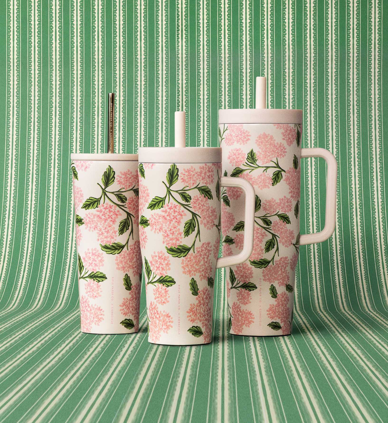 40 oz. Cruiser Cup - Pink Hydrangea - Image 2