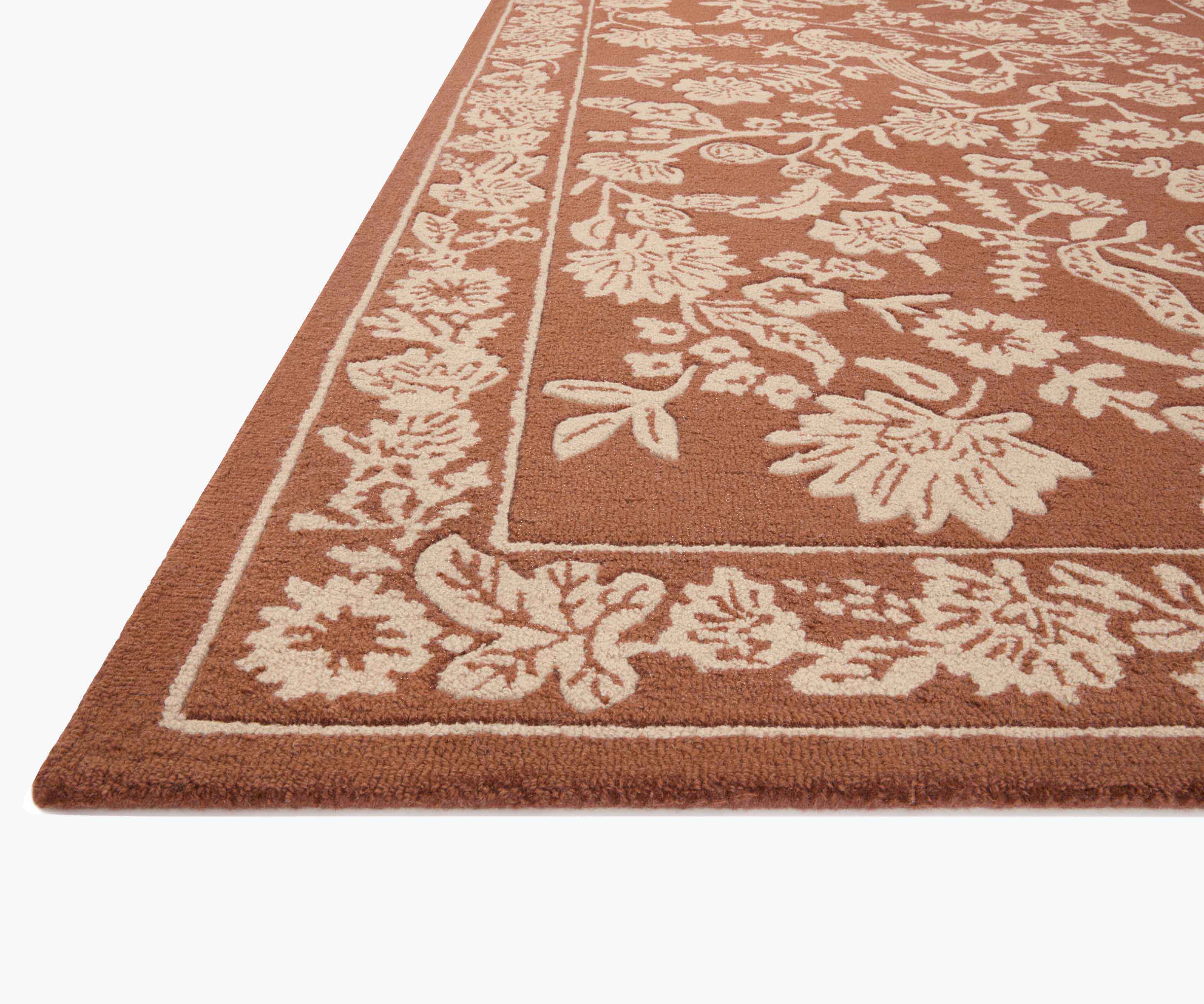 Arboretum Aviary Wool-Hooked Rug - Amber - Image 14