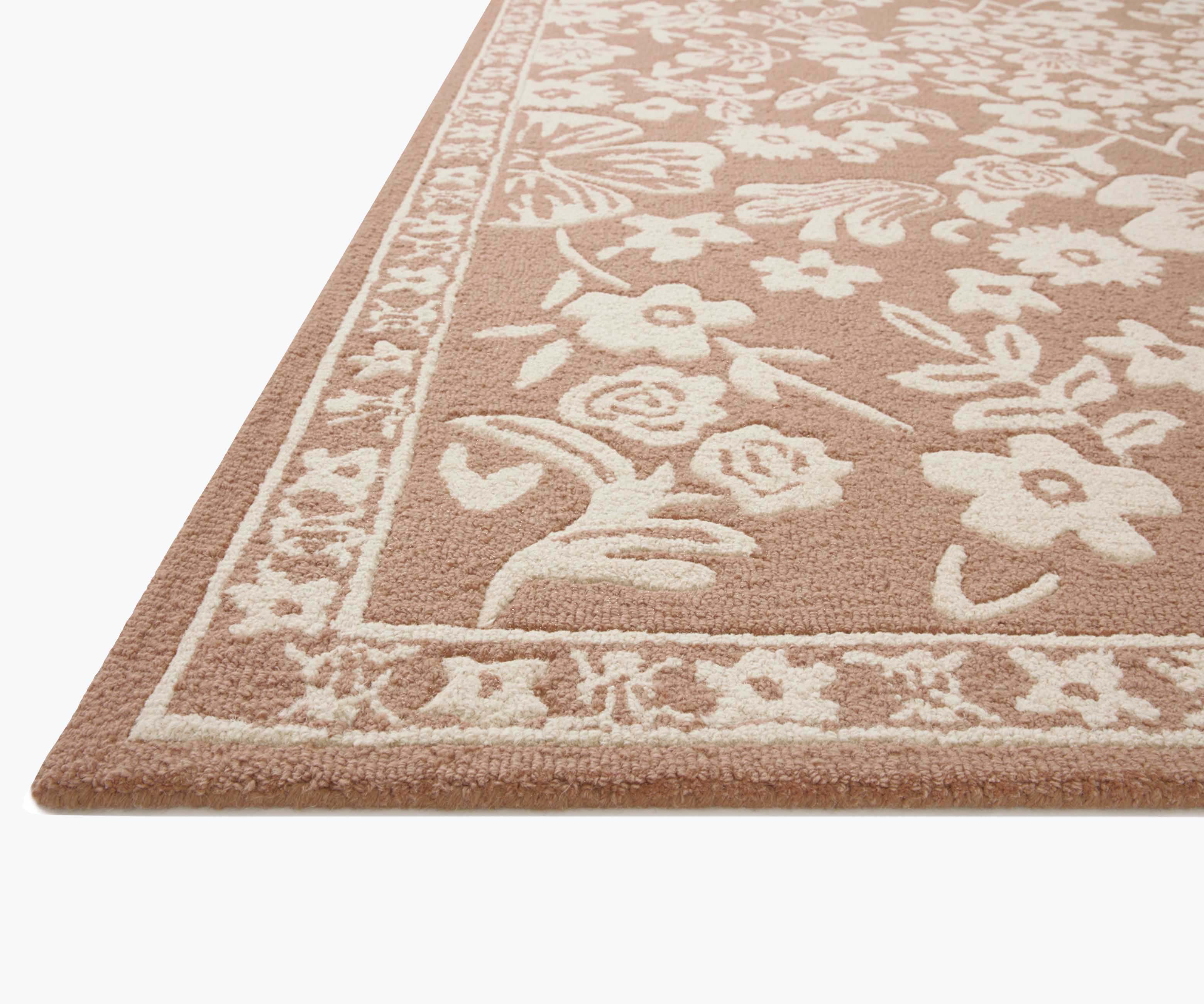 Arboretum Rose Garden Wool-Hooked Rug - Rust - Image 14