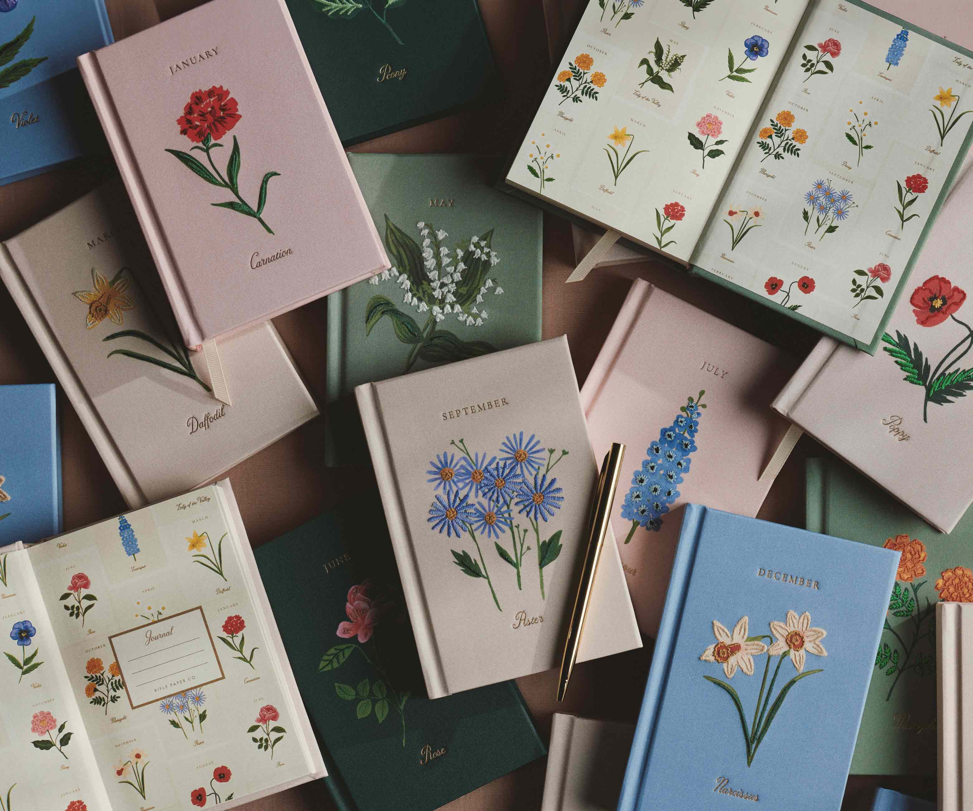 Birth Month Mini Embroidered Journal - January - Image 6
