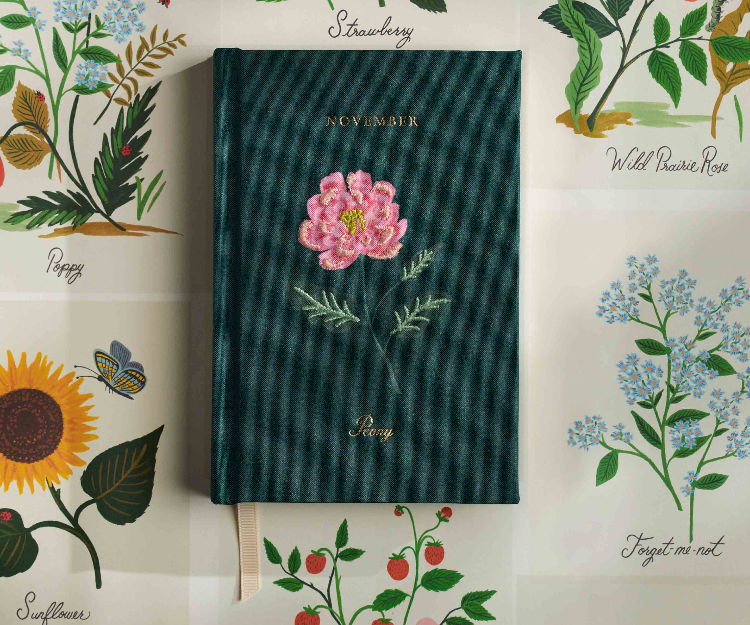 Birth Month Mini Embroidered Journal - November - Image 2