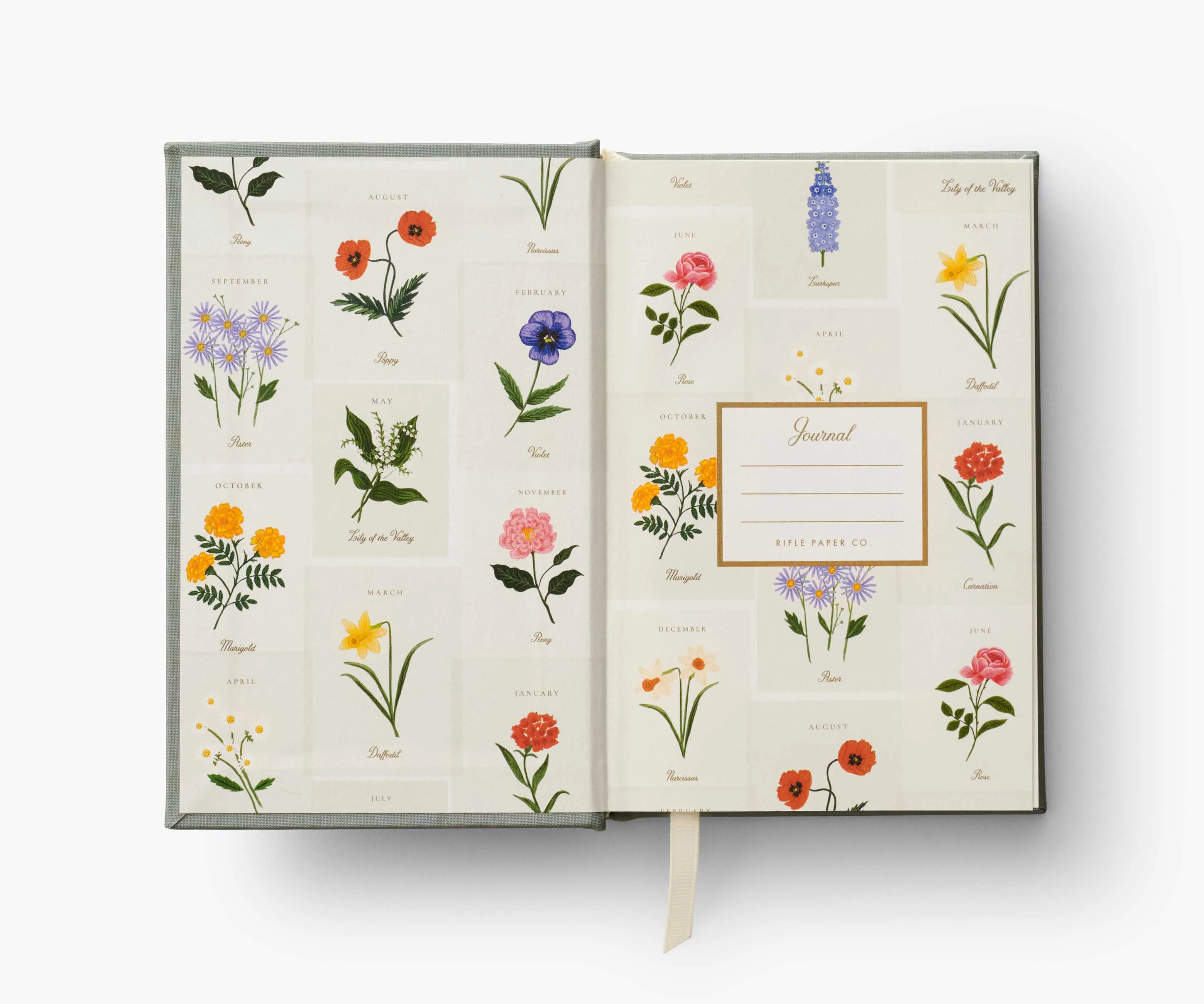Birth Month Mini Embroidered Journal - October - Image 3