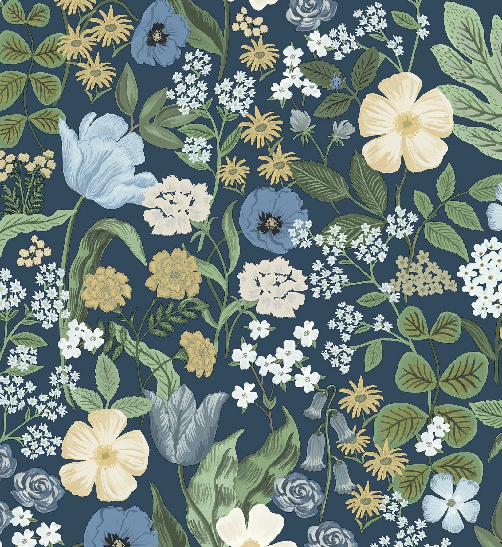 Blossom Wallpaper - Navy - Image 2