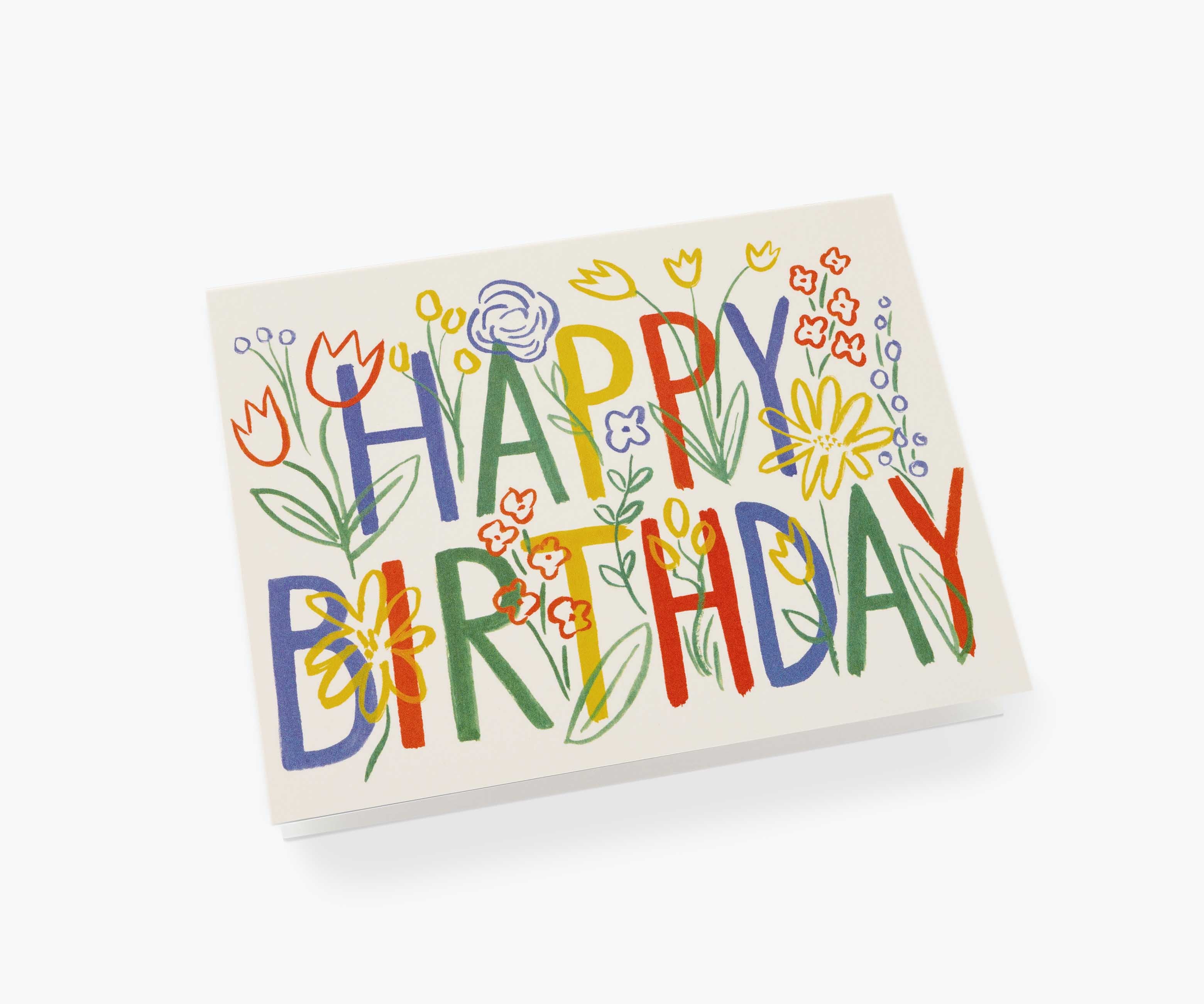 Brushstroke Birthday Greeting Card - Image 2