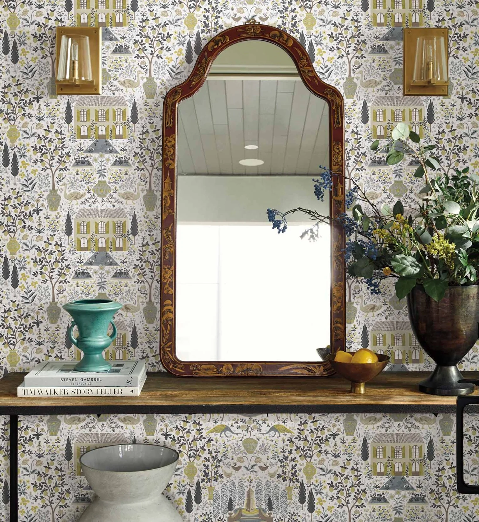 Camont Wallpaper - Linen & Metallic Gold - Image 4