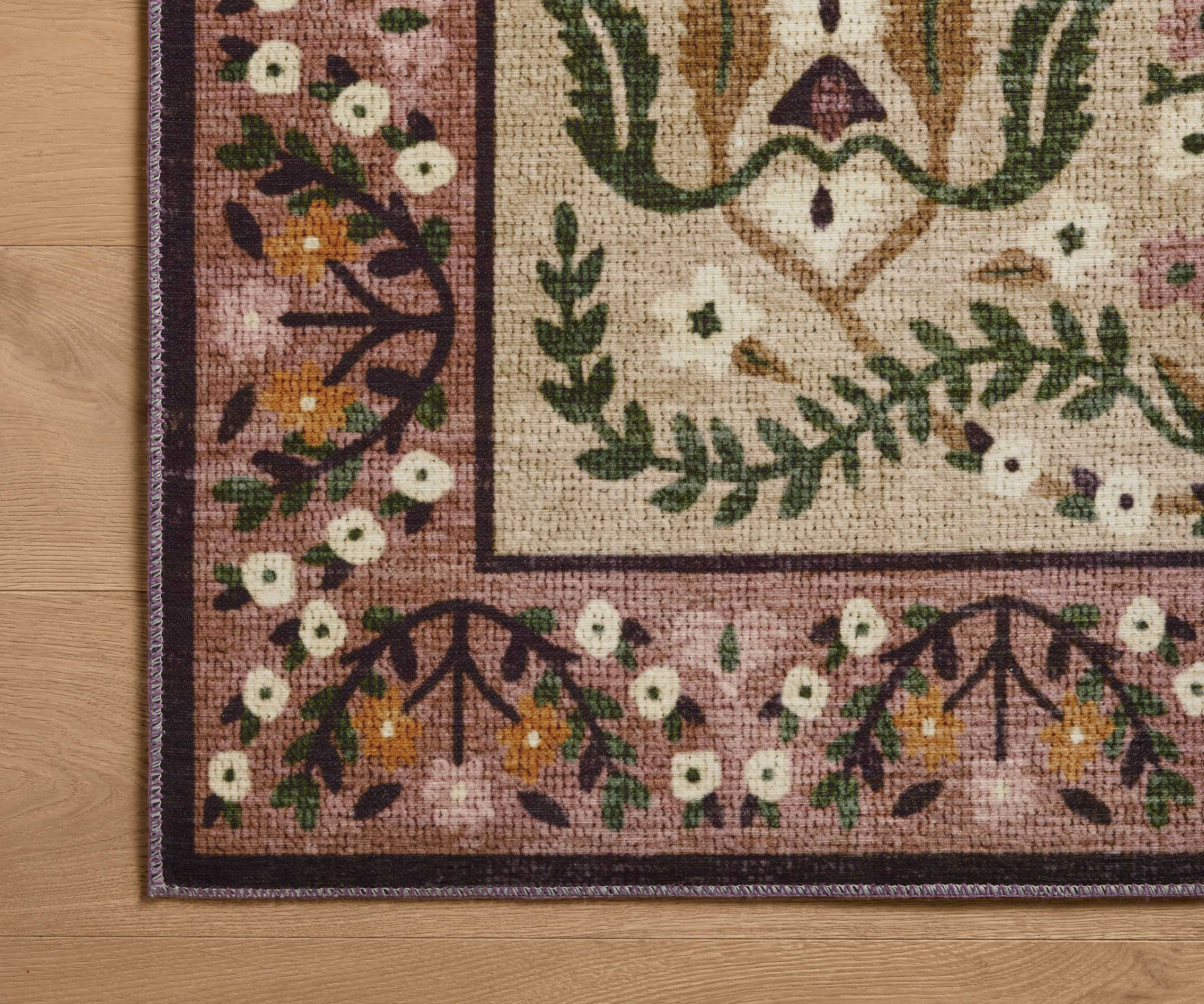 Canopy Edie Printed Rug - Aubergine - Image 4