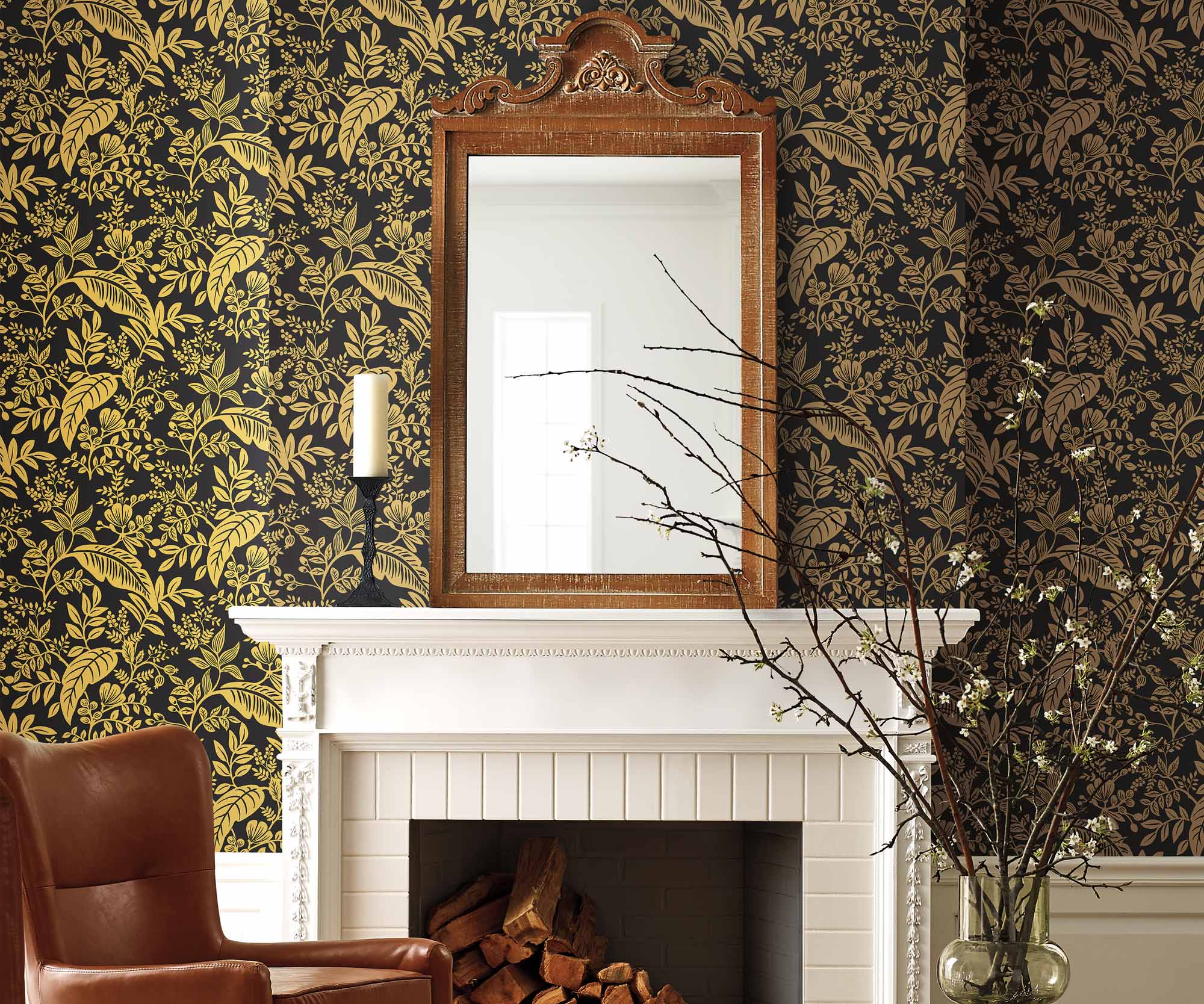 Canopy Wallpaper - Metallic Gold & Black - Image 4