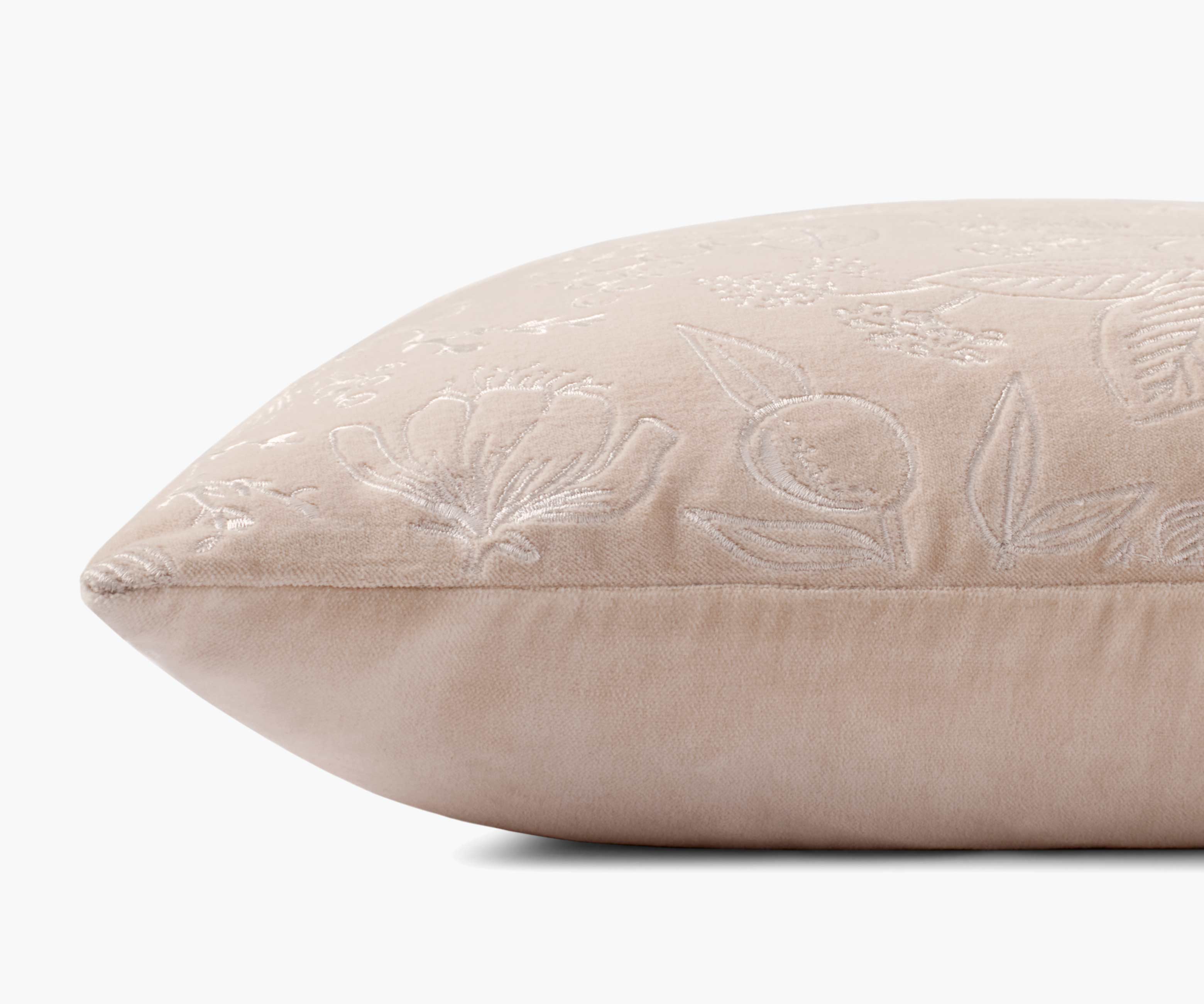 Colette Embroidered Pillow - Blush - Image 2