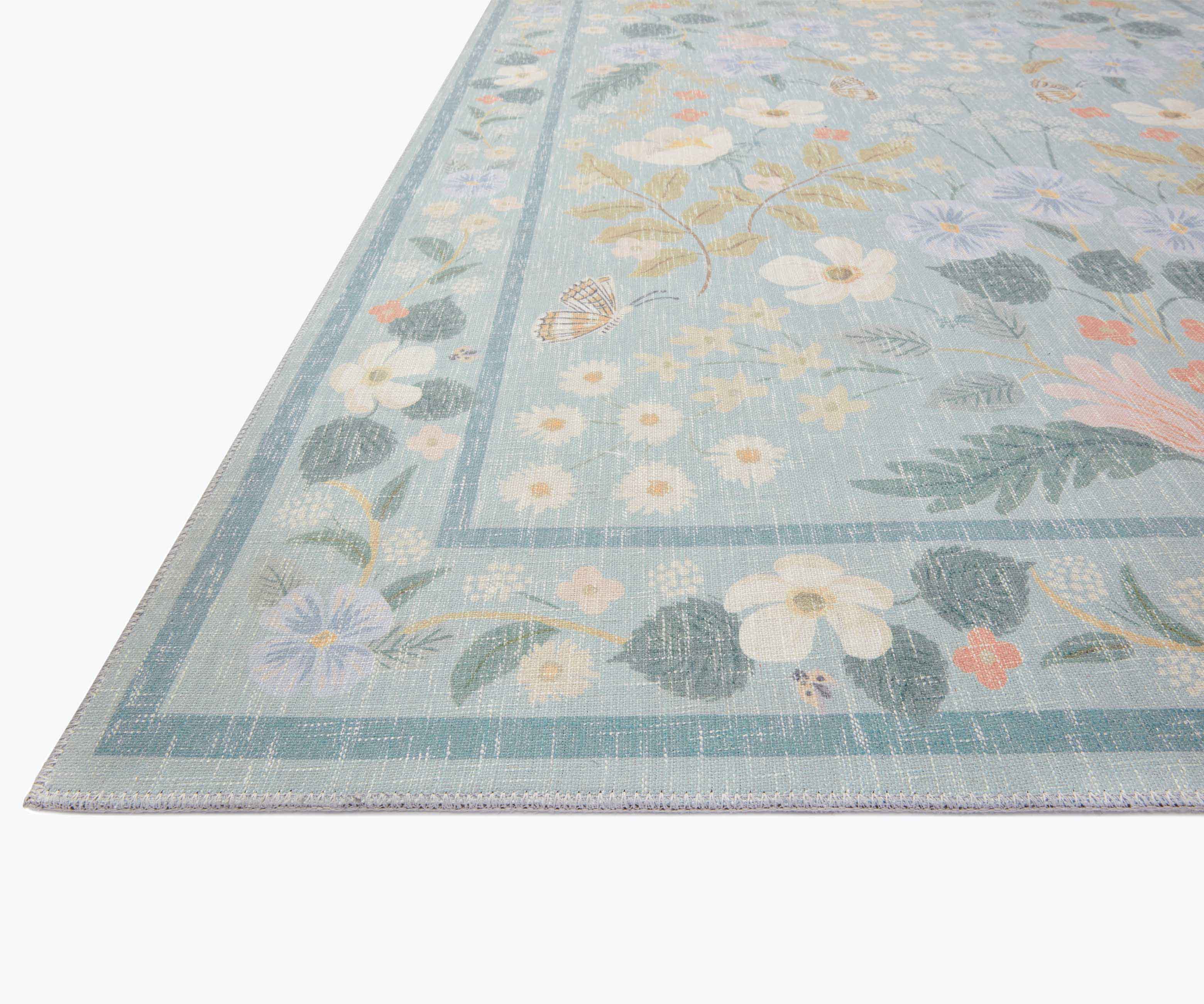 Cotswolds Willow Power Loomed Rug - Sky - Image 5