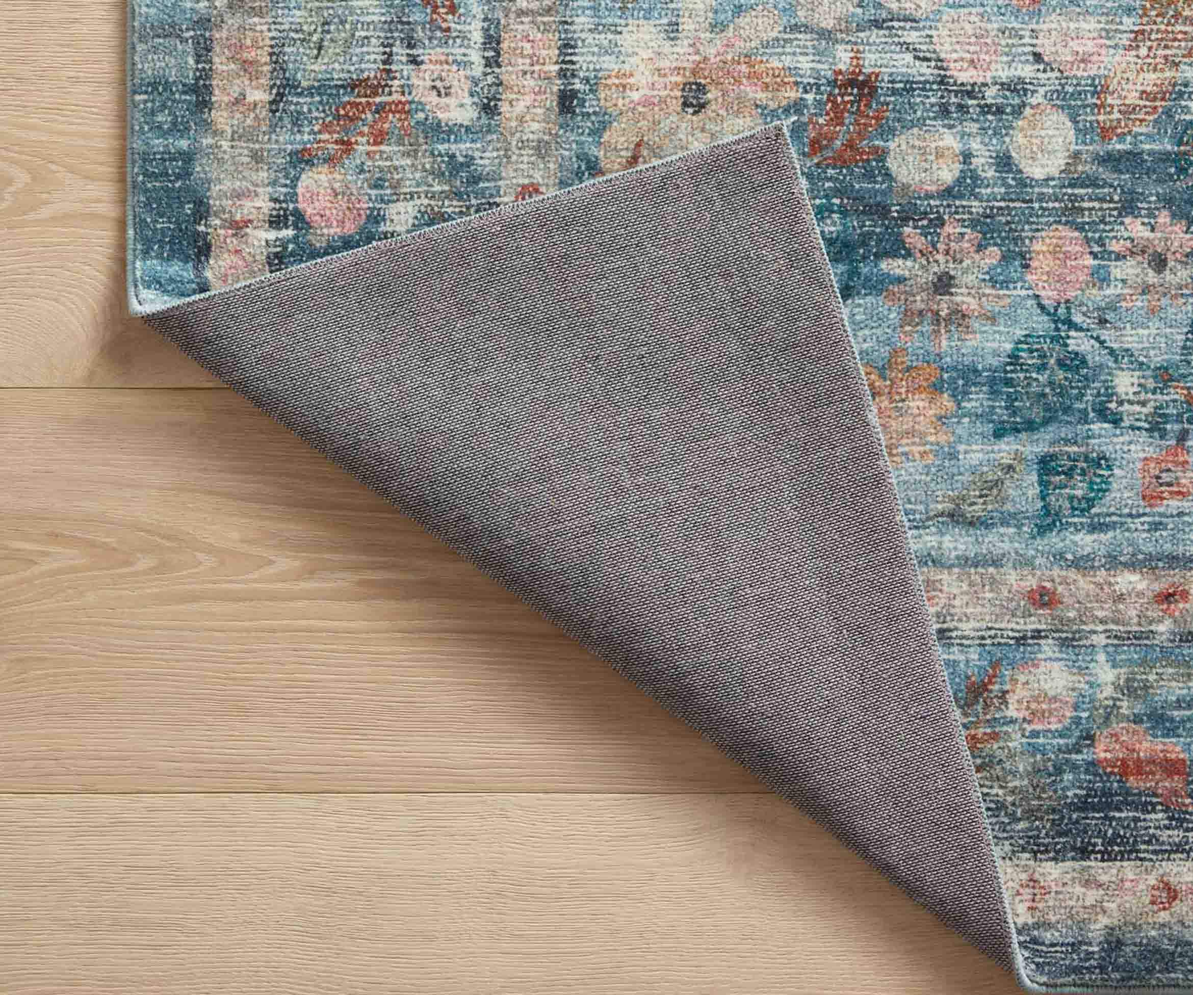 Courtyard Eve Printed Rug - Blue - Image 6
