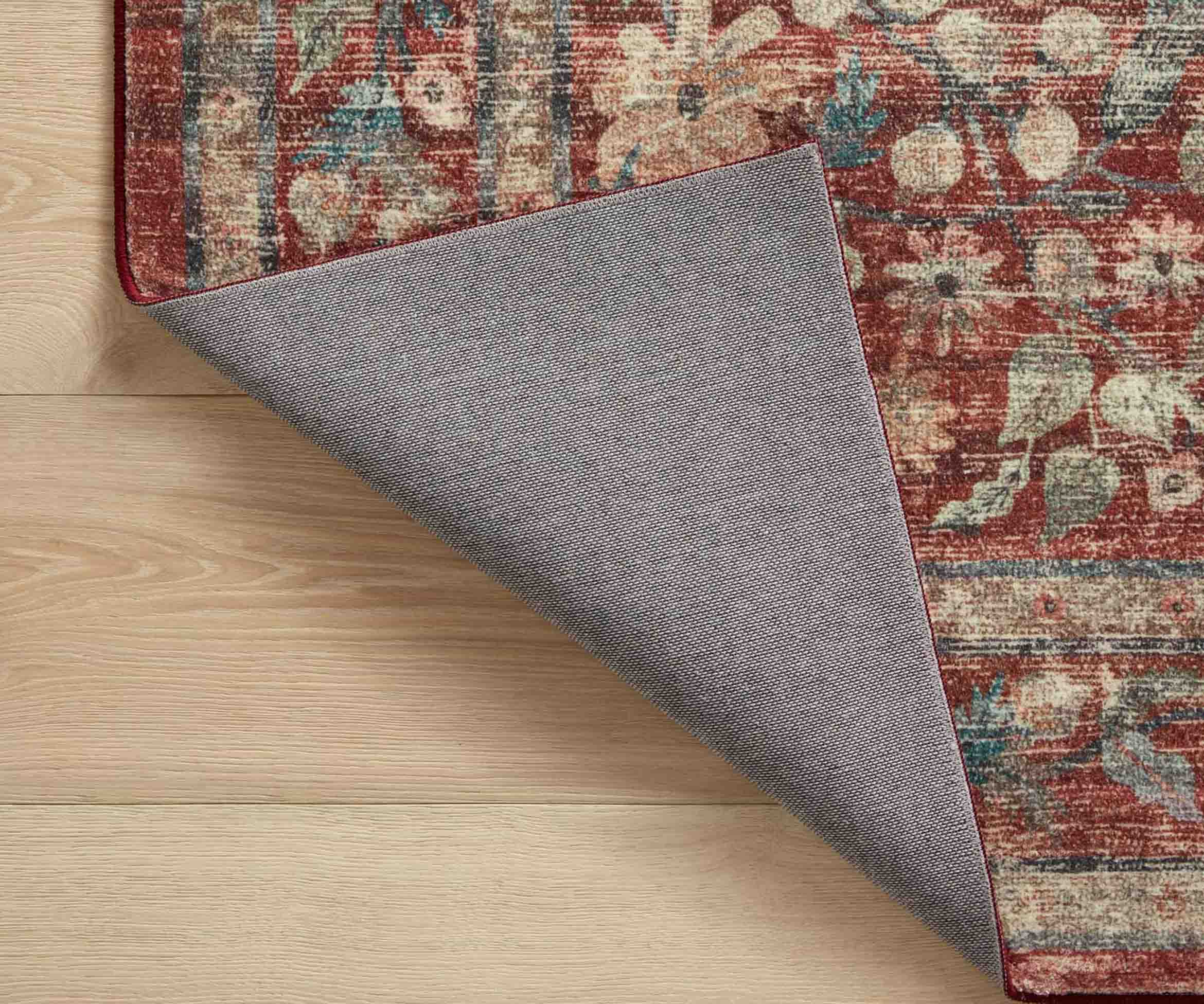 Courtyard Eve Printed Rug - Crimson - Image 5