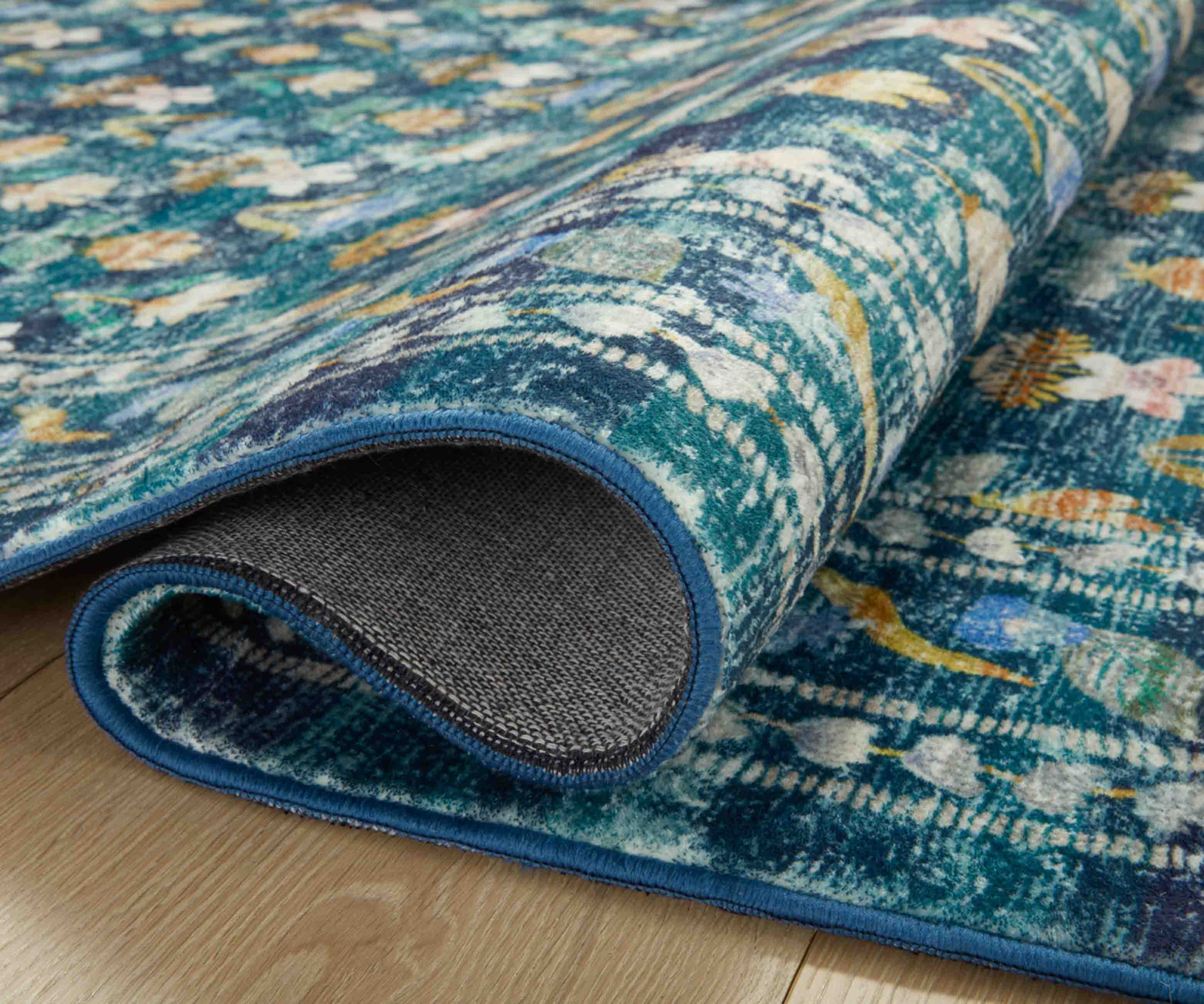 Courtyard Hadley Printed Rug - Emerald - Image 5