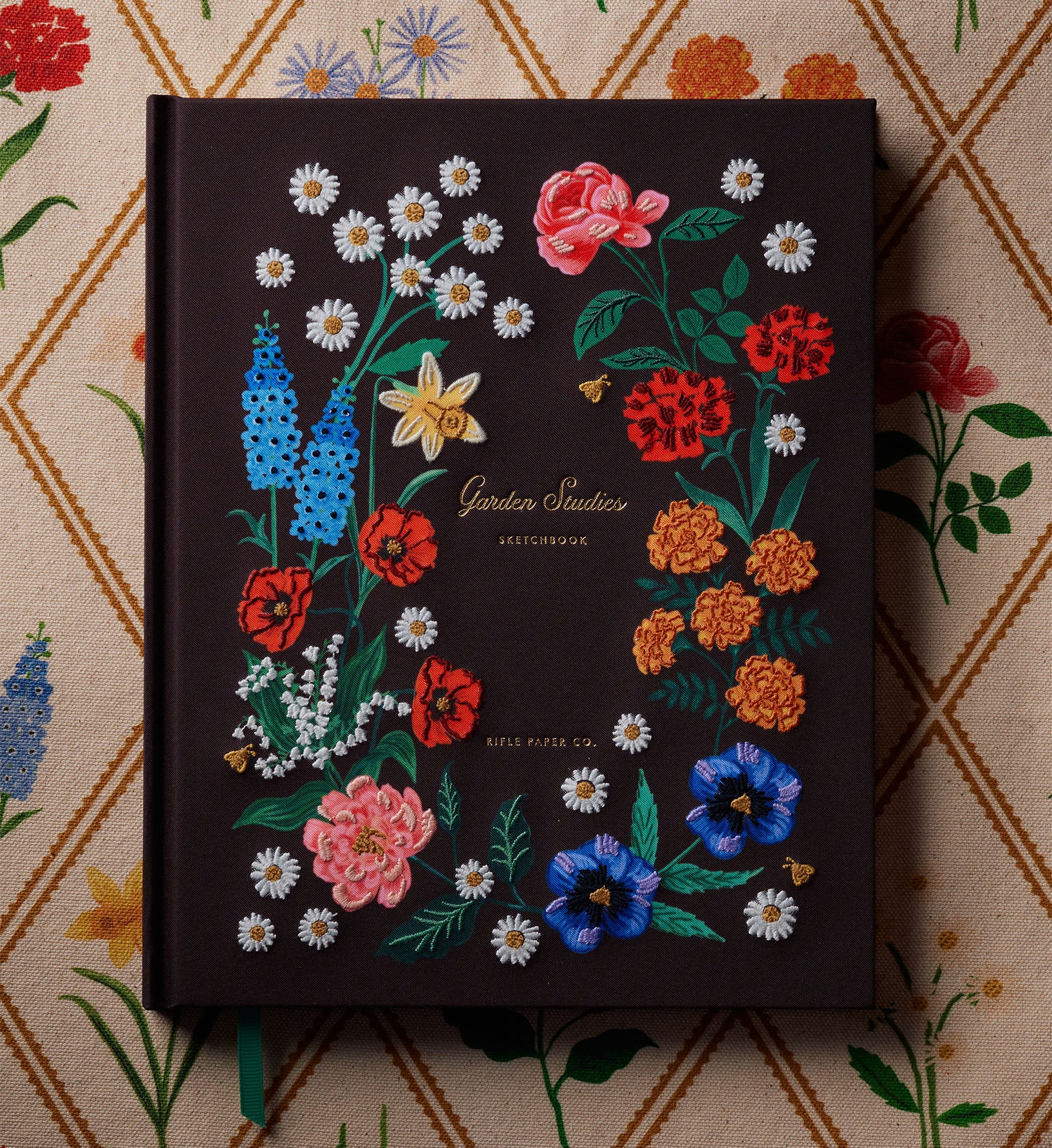 Embroidered Sketchbook - Garden Study - Image 2