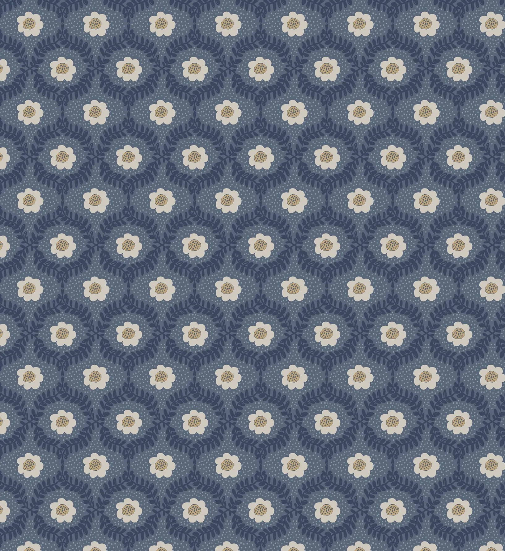 Emma Wallpaper - Navy - Image 2