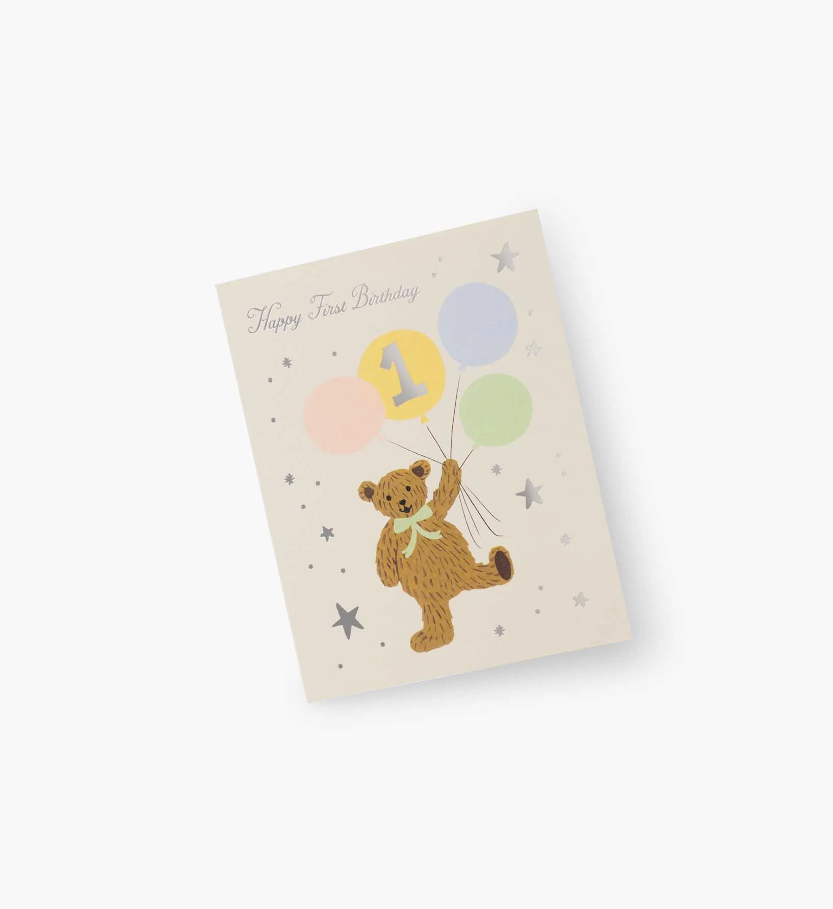 First Birthday Bear Birthday Card - Image 2