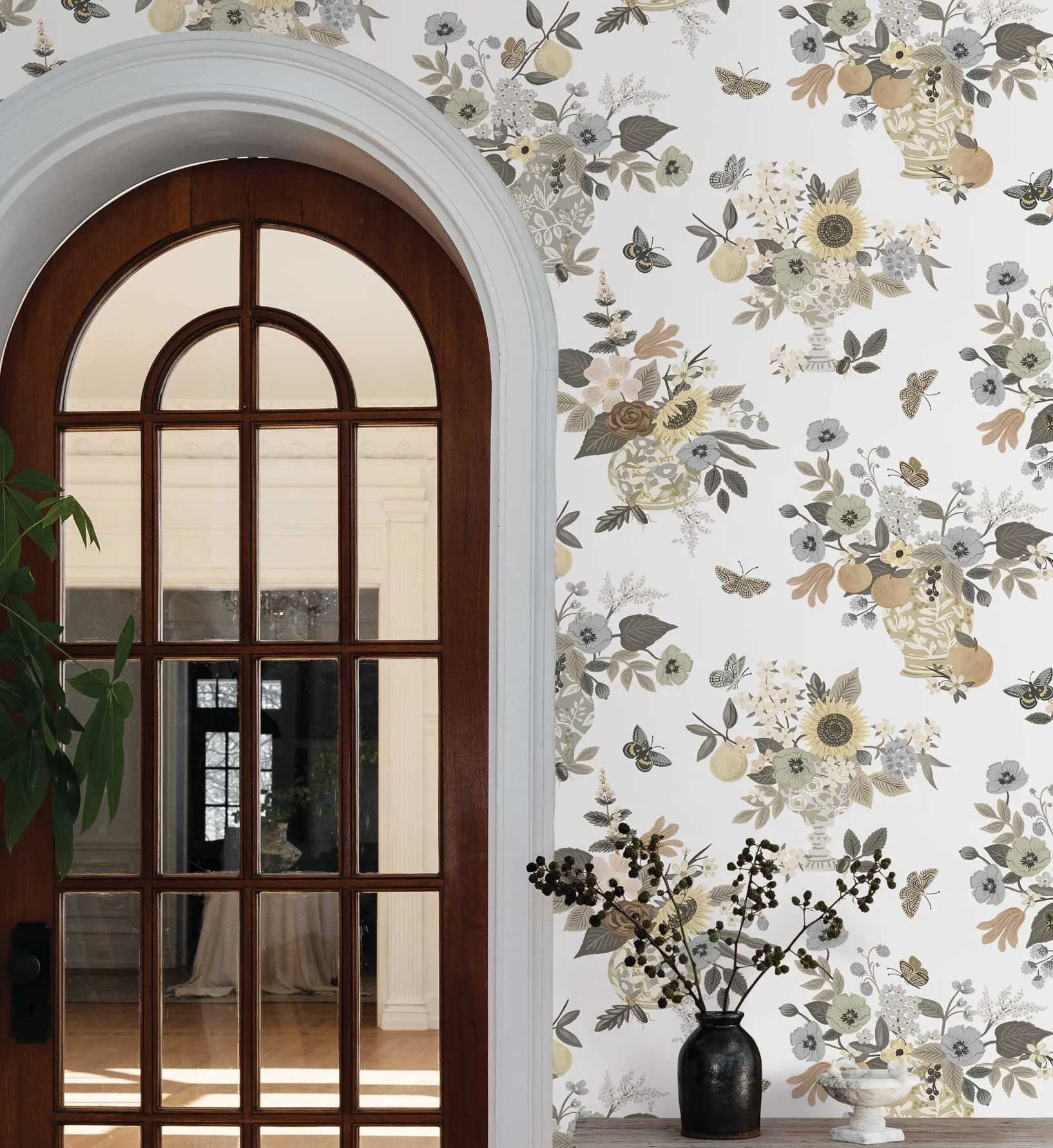 Flower Studies Wallpaper - Linen - Image 4