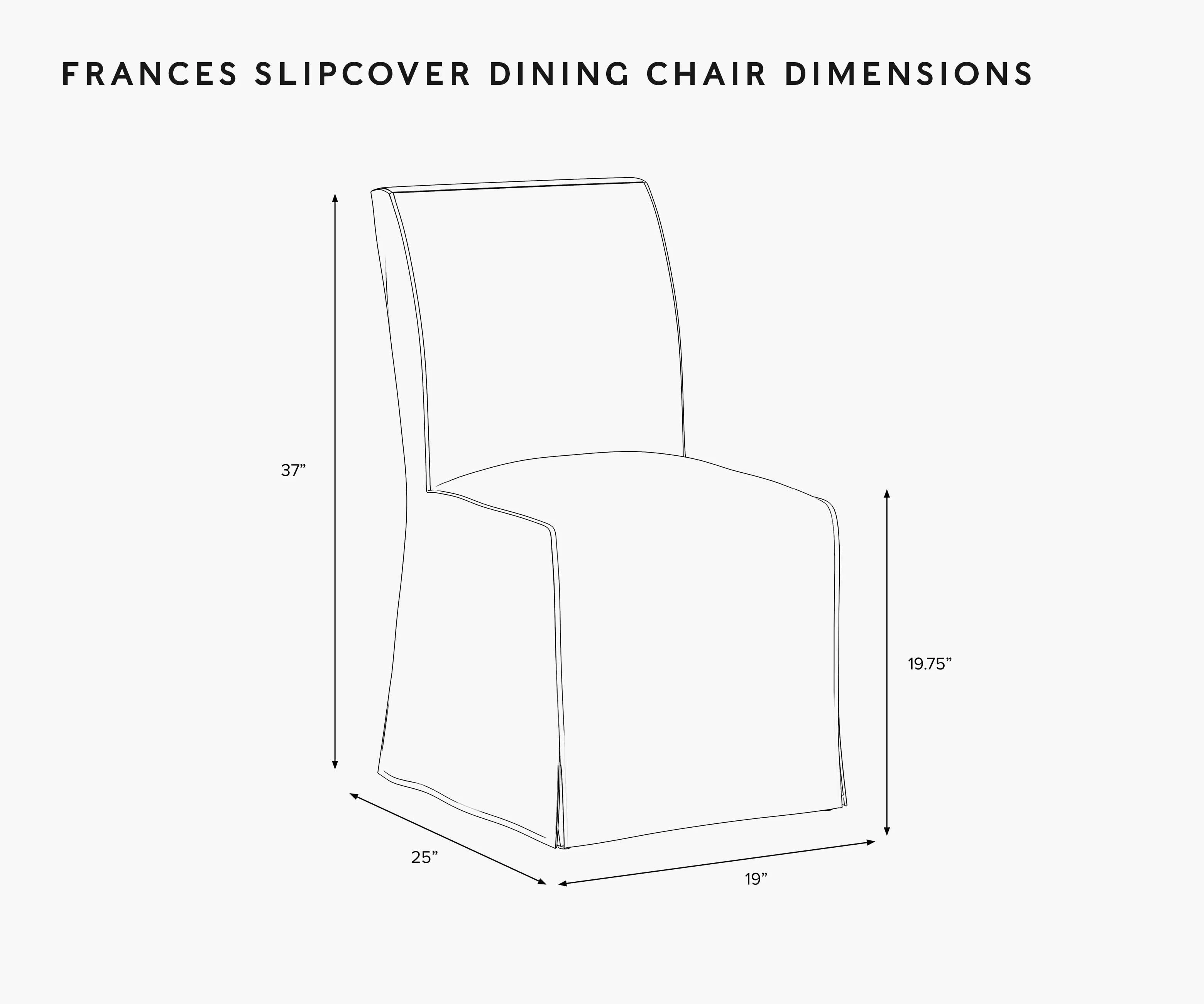 Frances Slipcover Dining Chair - Climbing Vines - Image 6