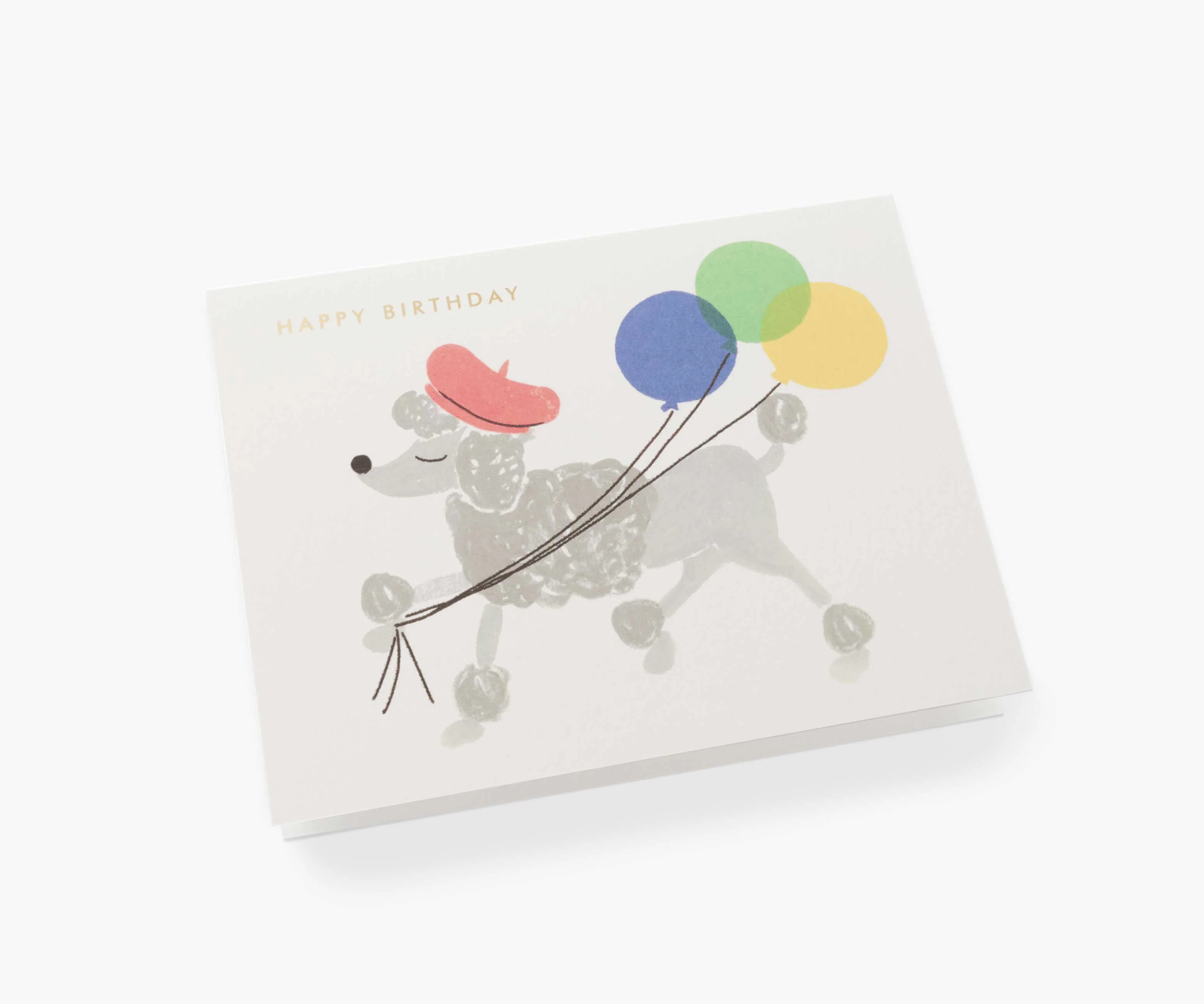 French Poodle Birthday Card - Image 2