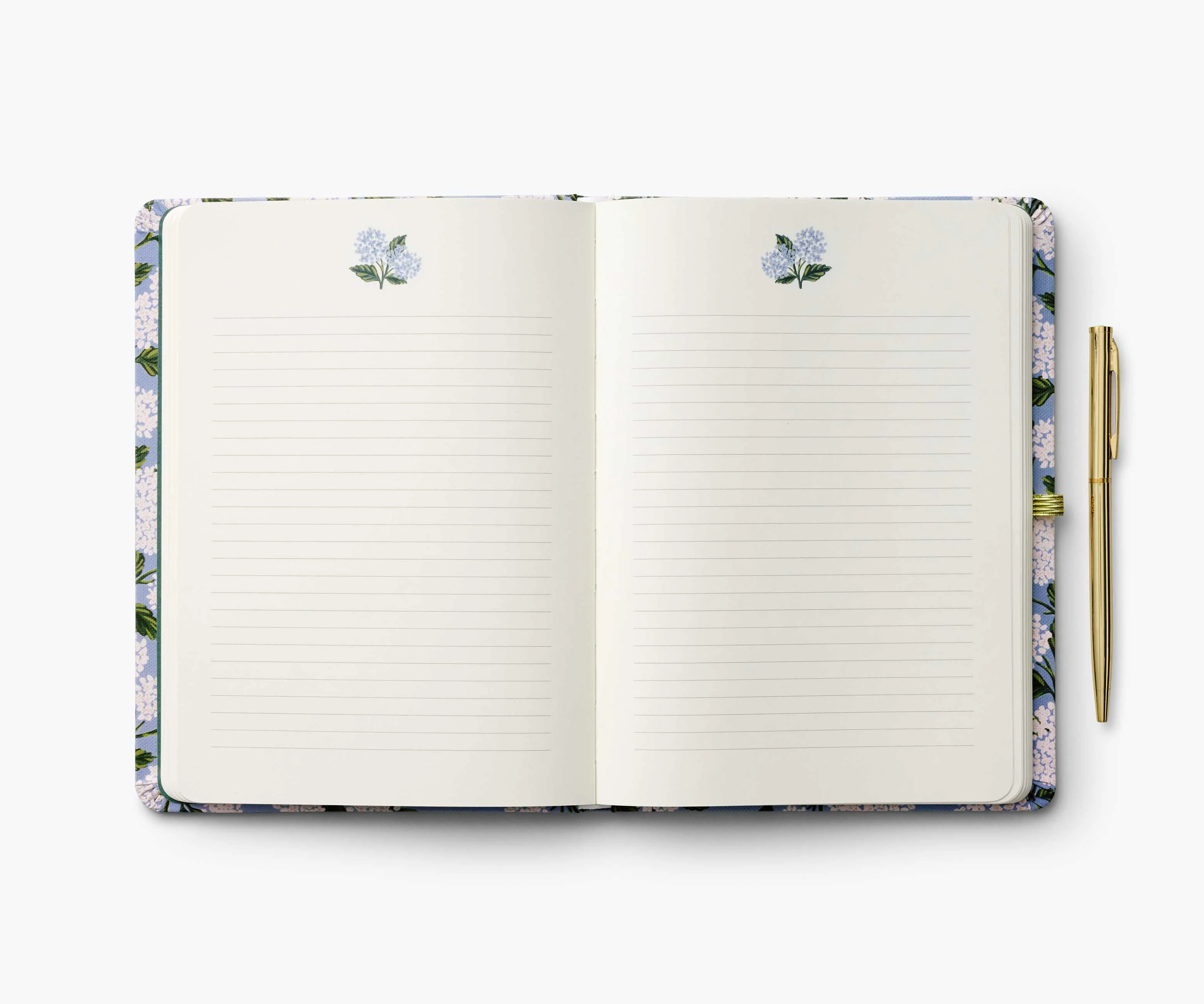 Journal with Pen - Hydrangea - Image 3