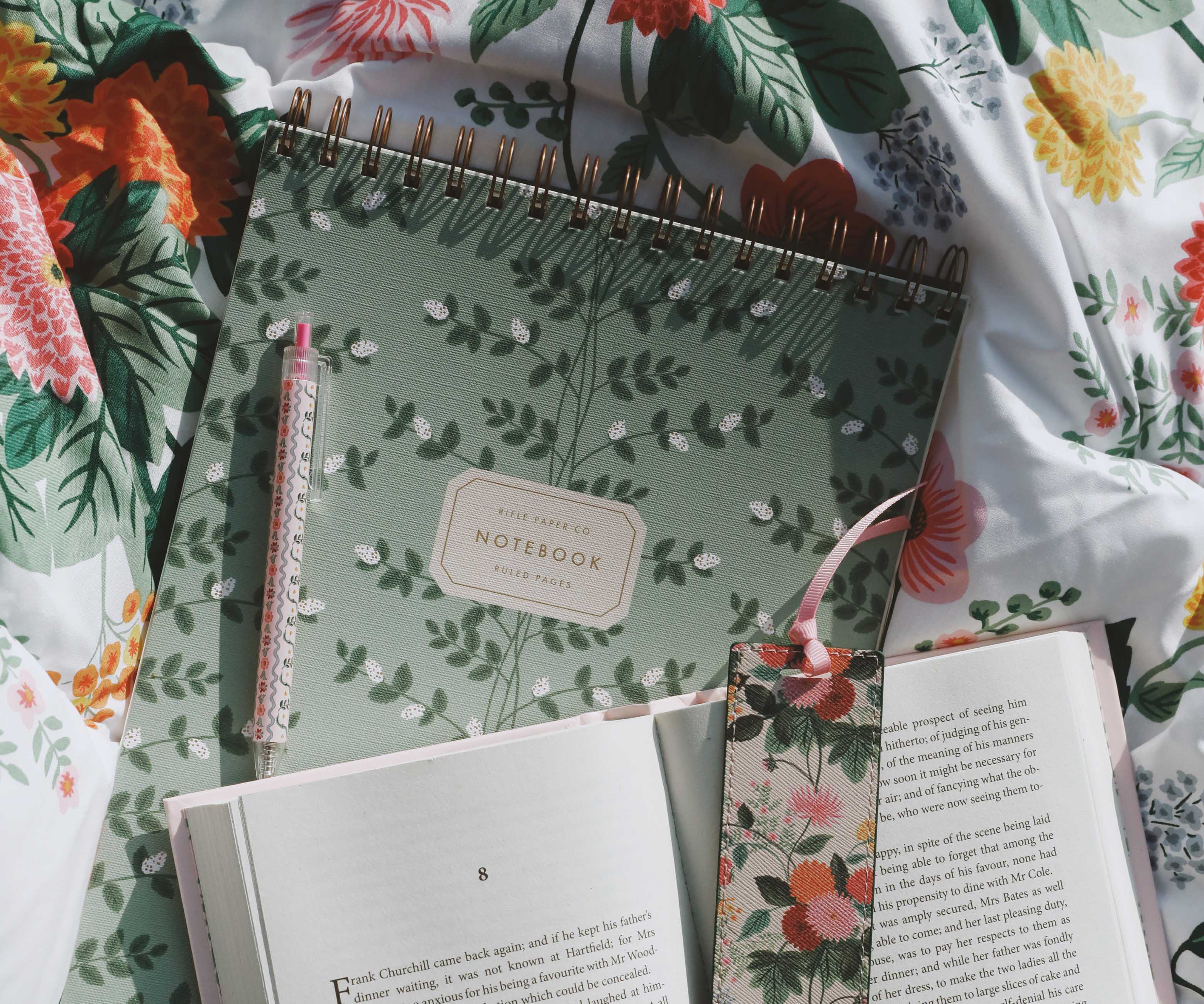 Large Top Spiral Notebook - Climbing Vines - Image 2