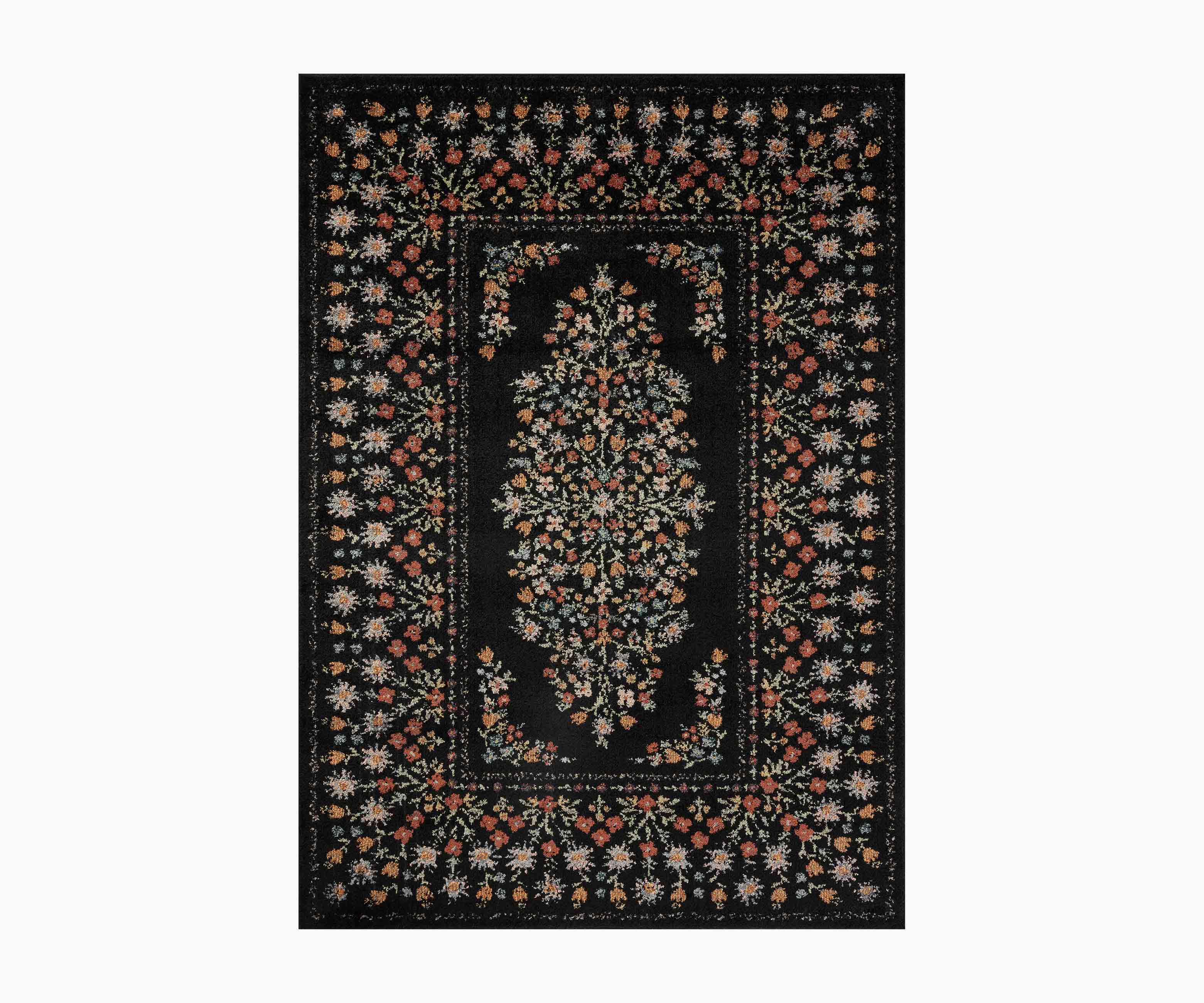 Laurel Eleanor Power Loomed Rug - Black - Image 6