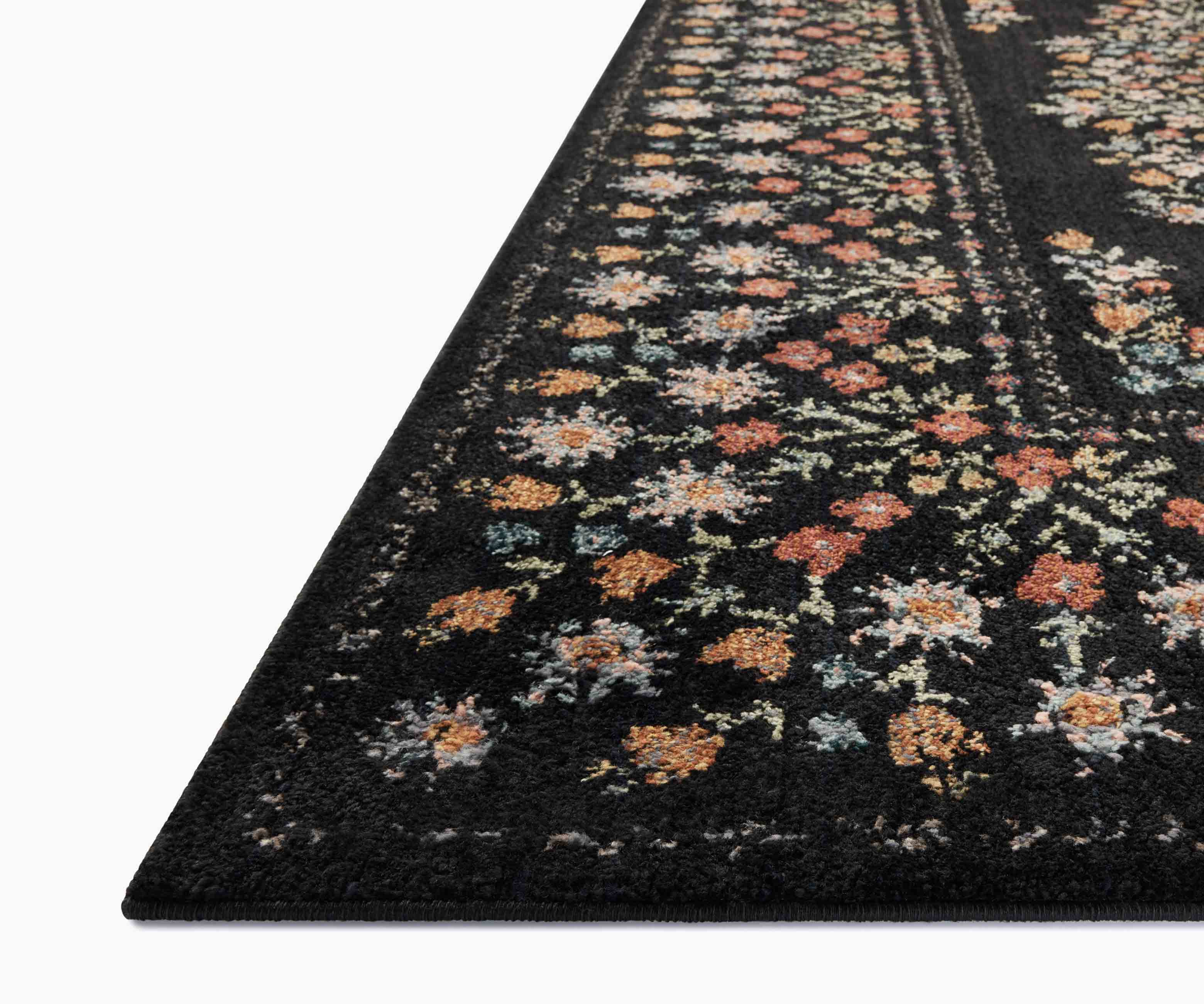 Laurel Eleanor Power Loomed Rug - Black - Image 7