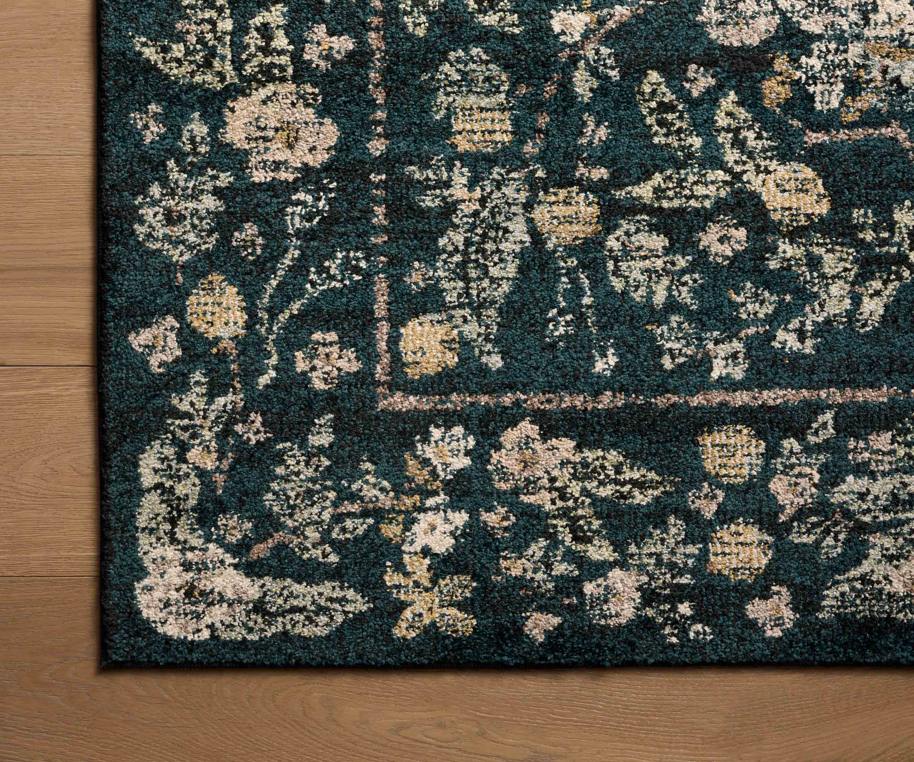 Laurel Peacock Garden Power Loomed Rug - Navy - Image 5