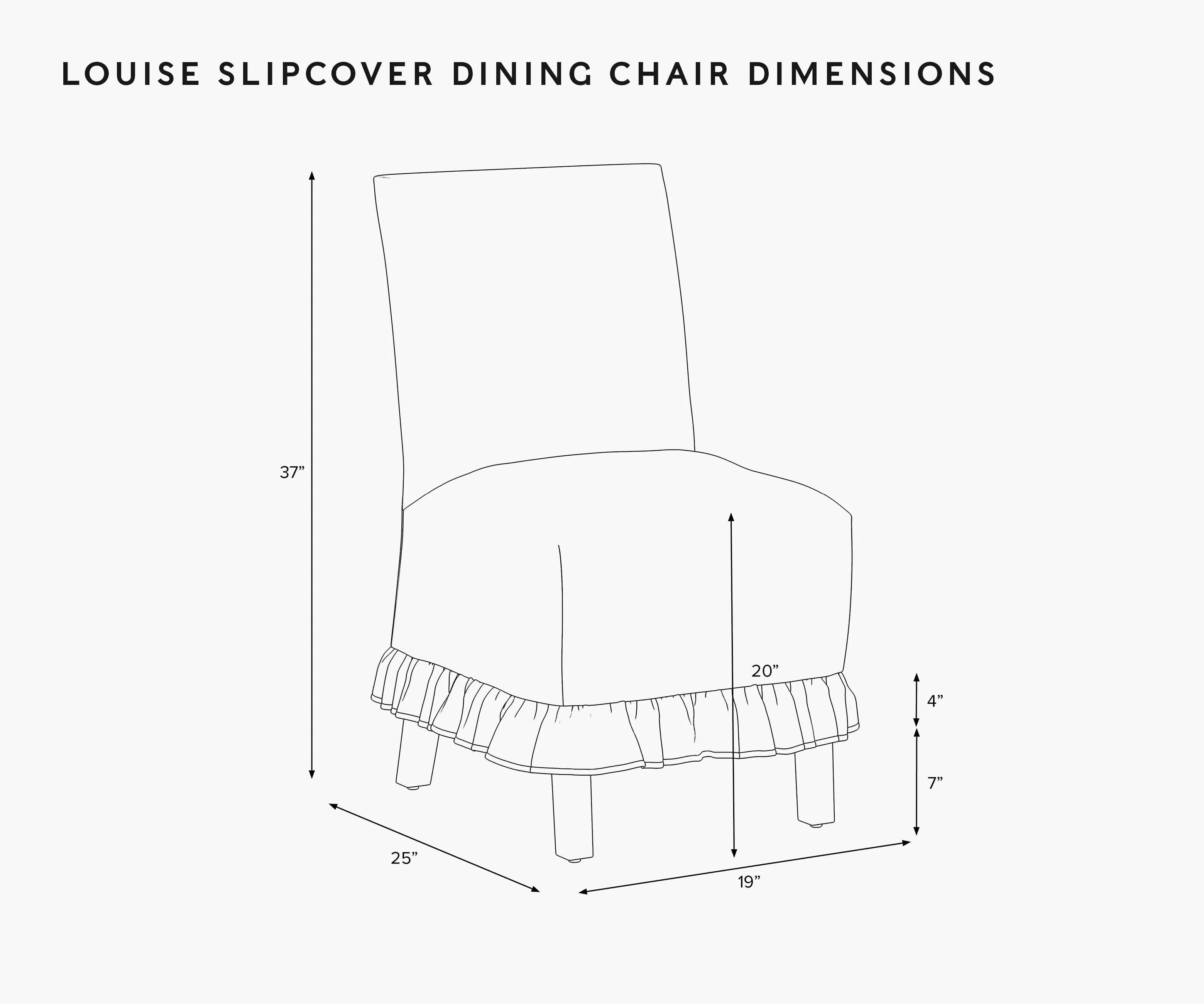 Louise Slipcover Dining Chair - Aviary - Image 5