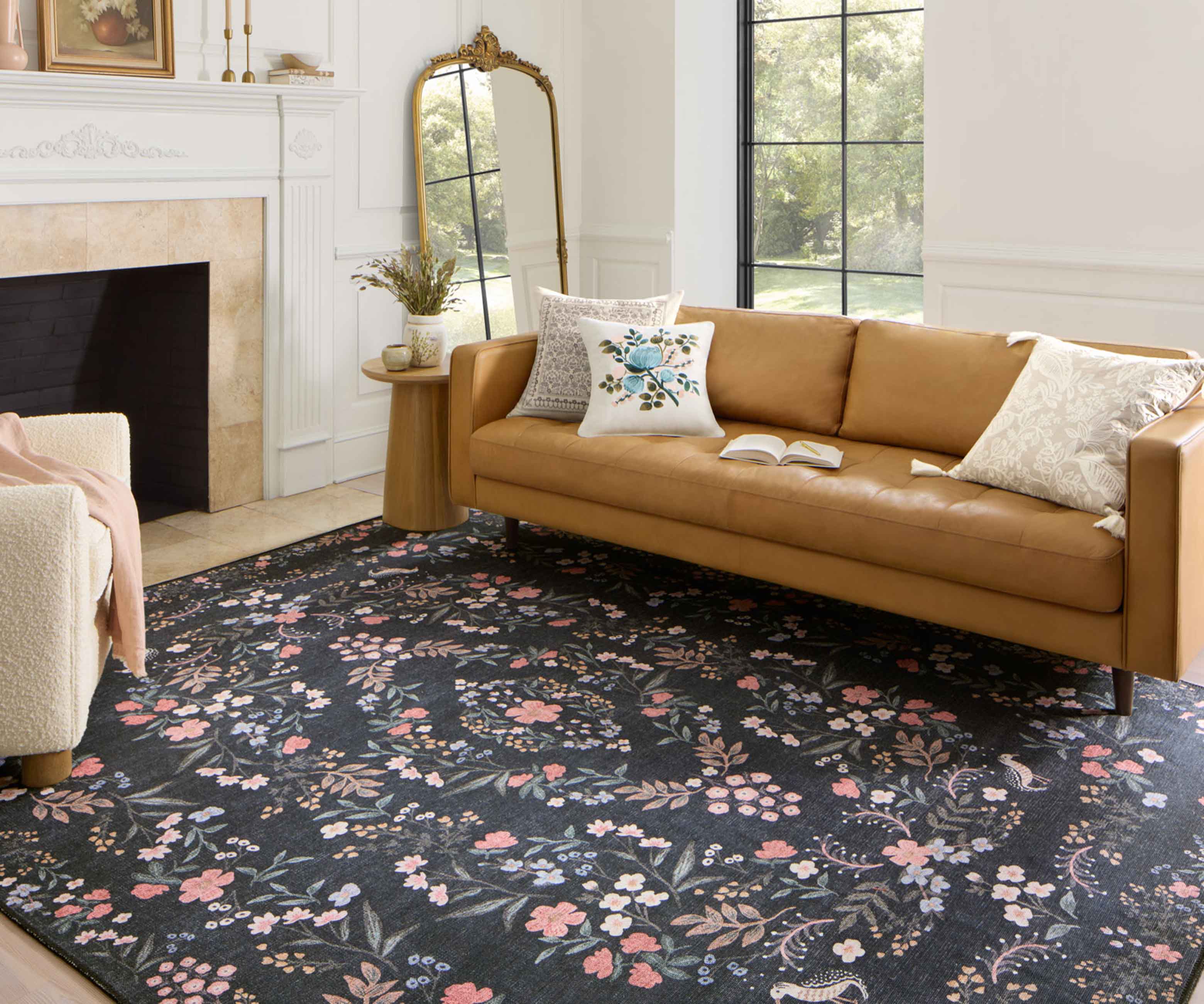 Maison Tuileries Power Loomed Rug - Black - Image 2