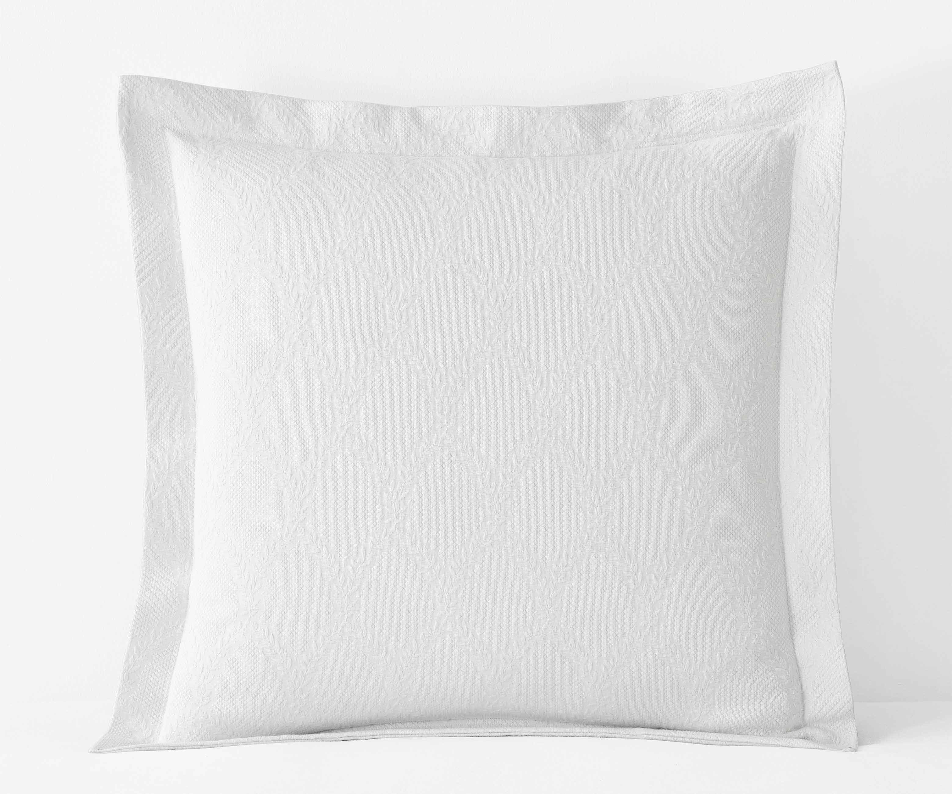 Matelassé Coverlet Sham - Laurel Ivory - Image 5