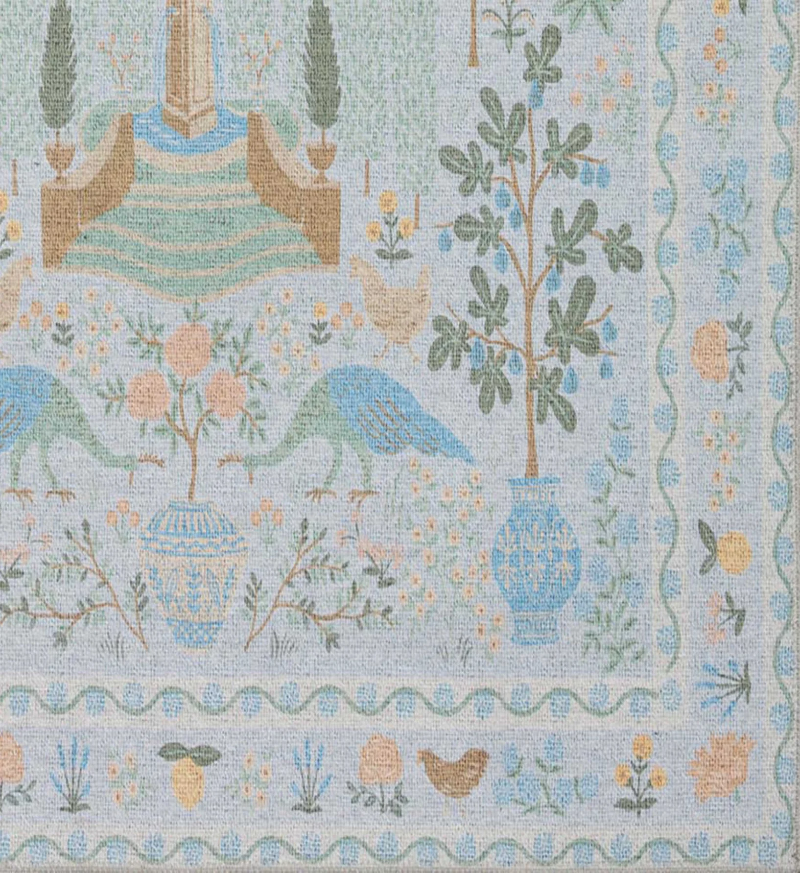 Menagerie Camont Printed Rug - Light Blue - Image 3
