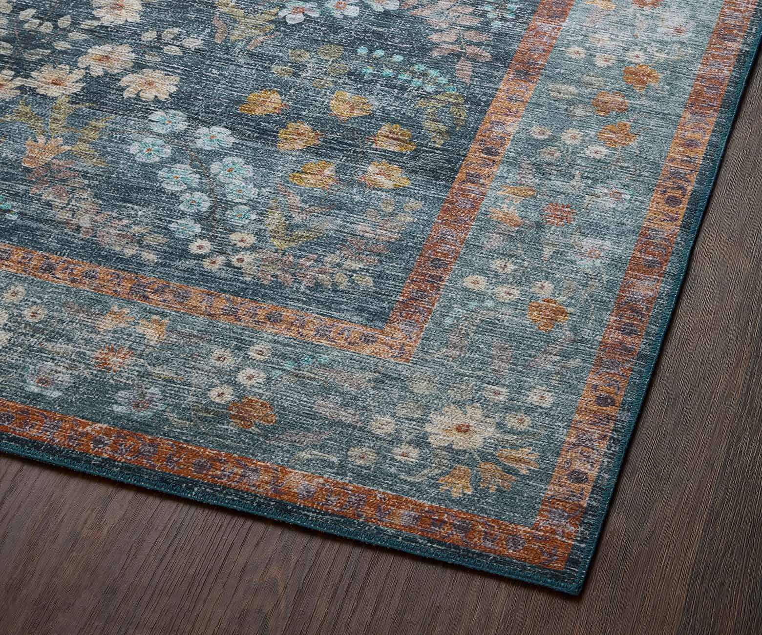 Palais Kensington Printed Rug - Indigo - Image 12