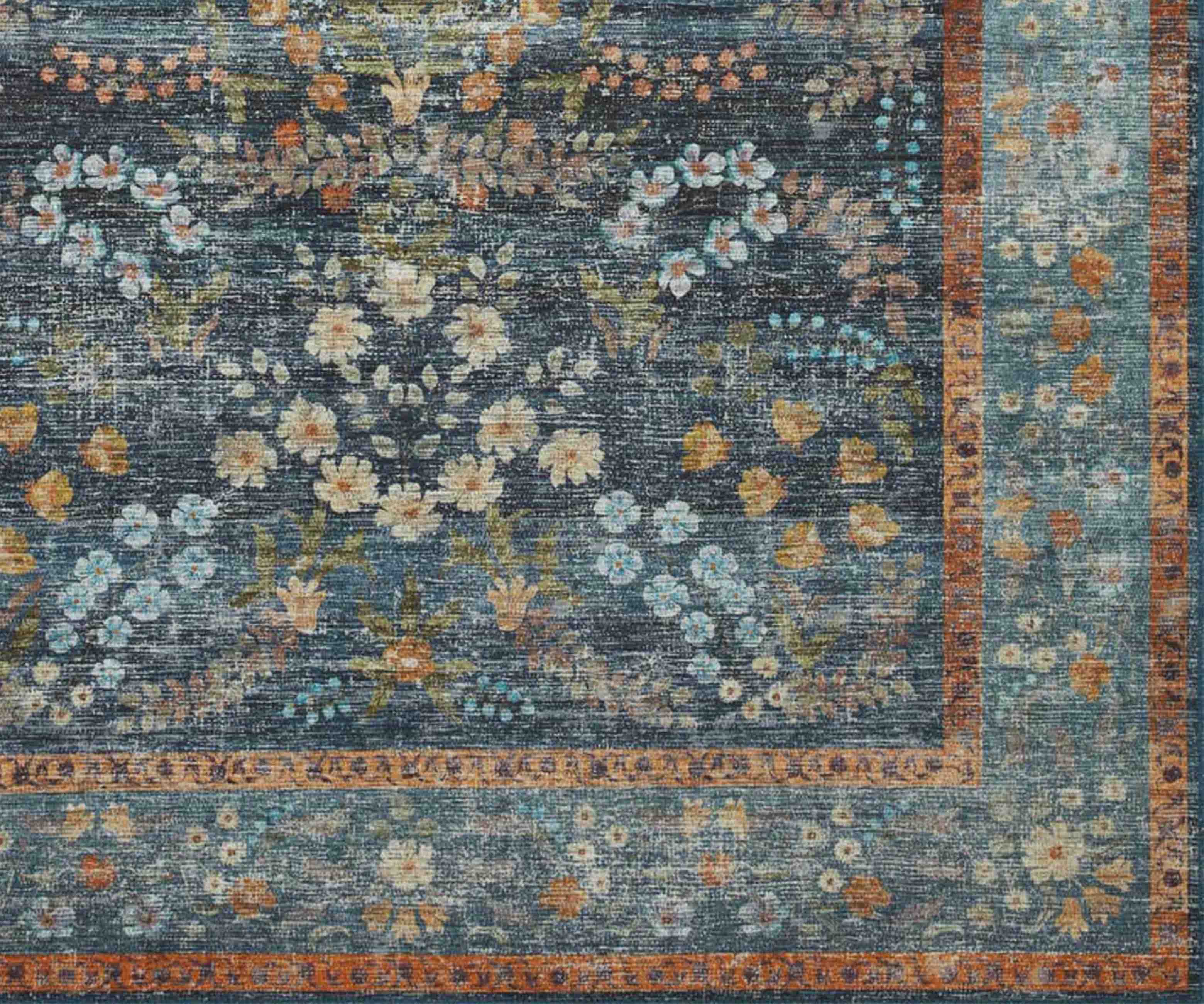 Palais Kensington Printed Rug - Indigo - Image 15