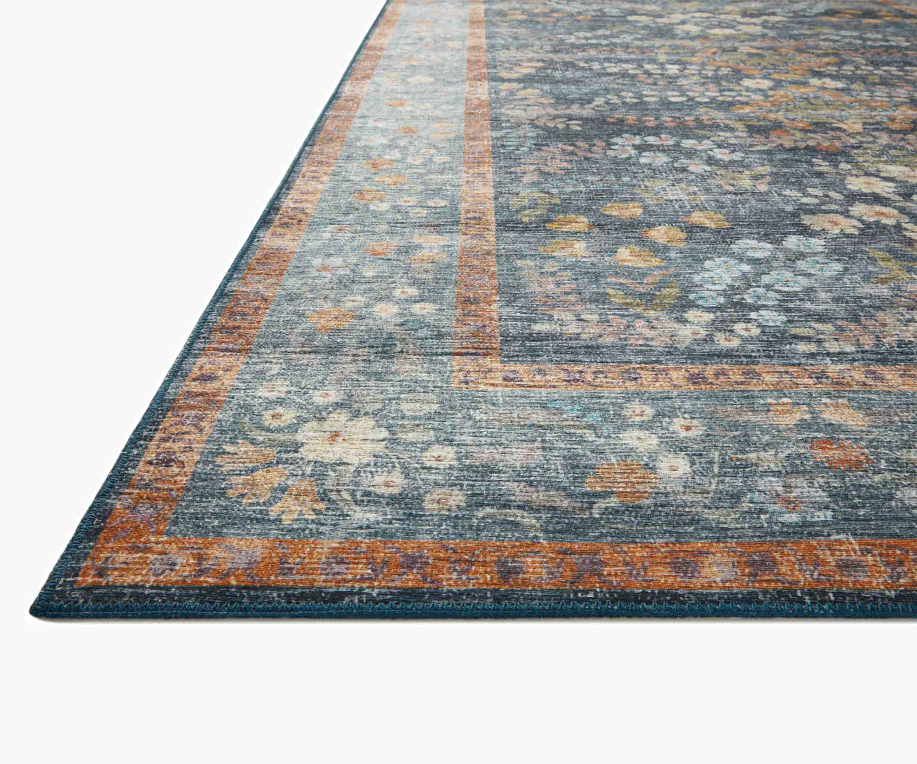 Palais Kensington Printed Rug - Indigo - Image 2