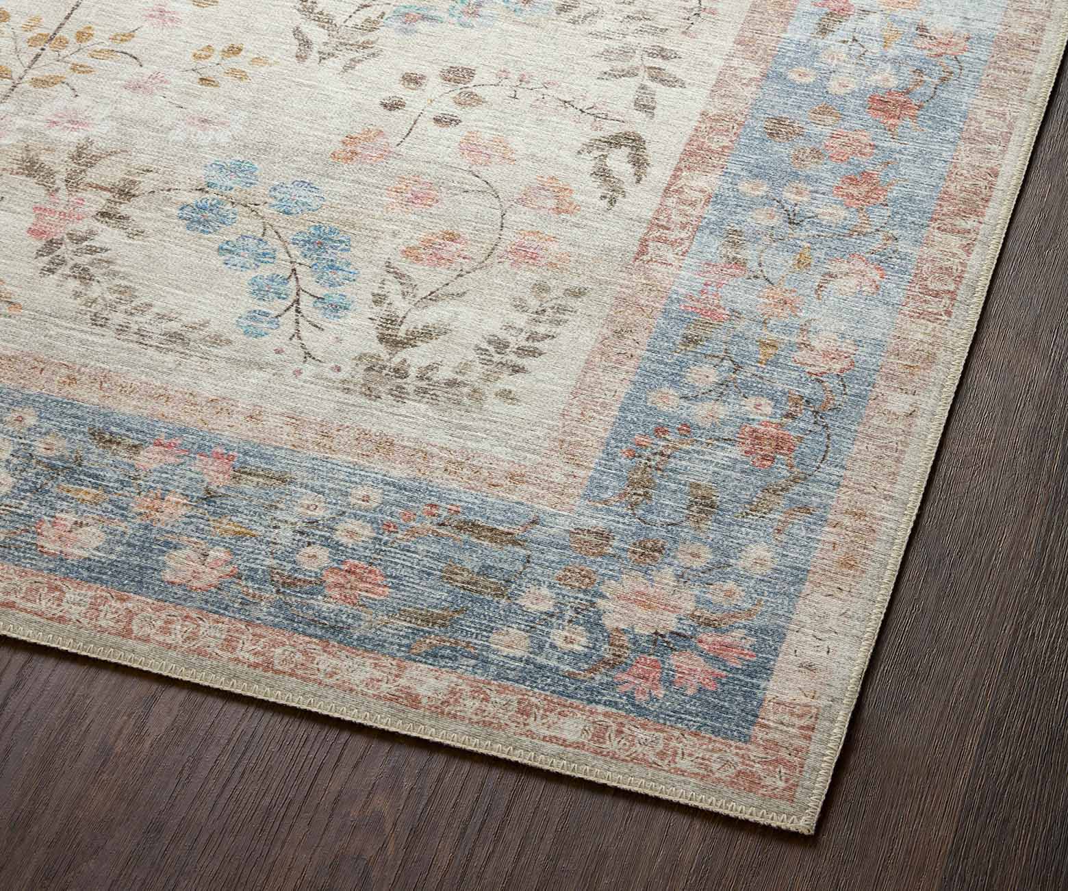 Palais Kensington Printed Rug - Light Blue - Image 4