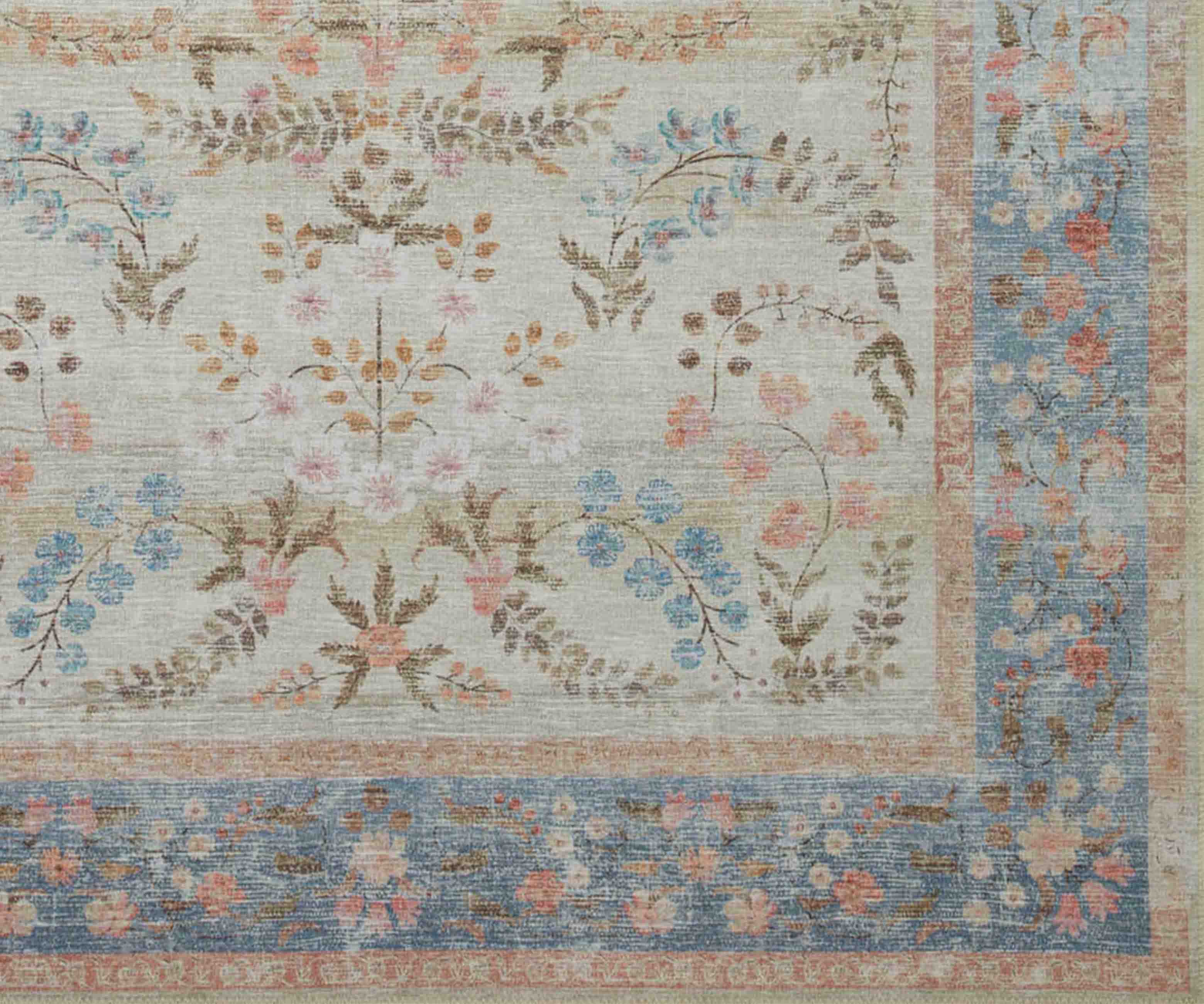 Palais Kensington Printed Rug - Light Blue - Image 7