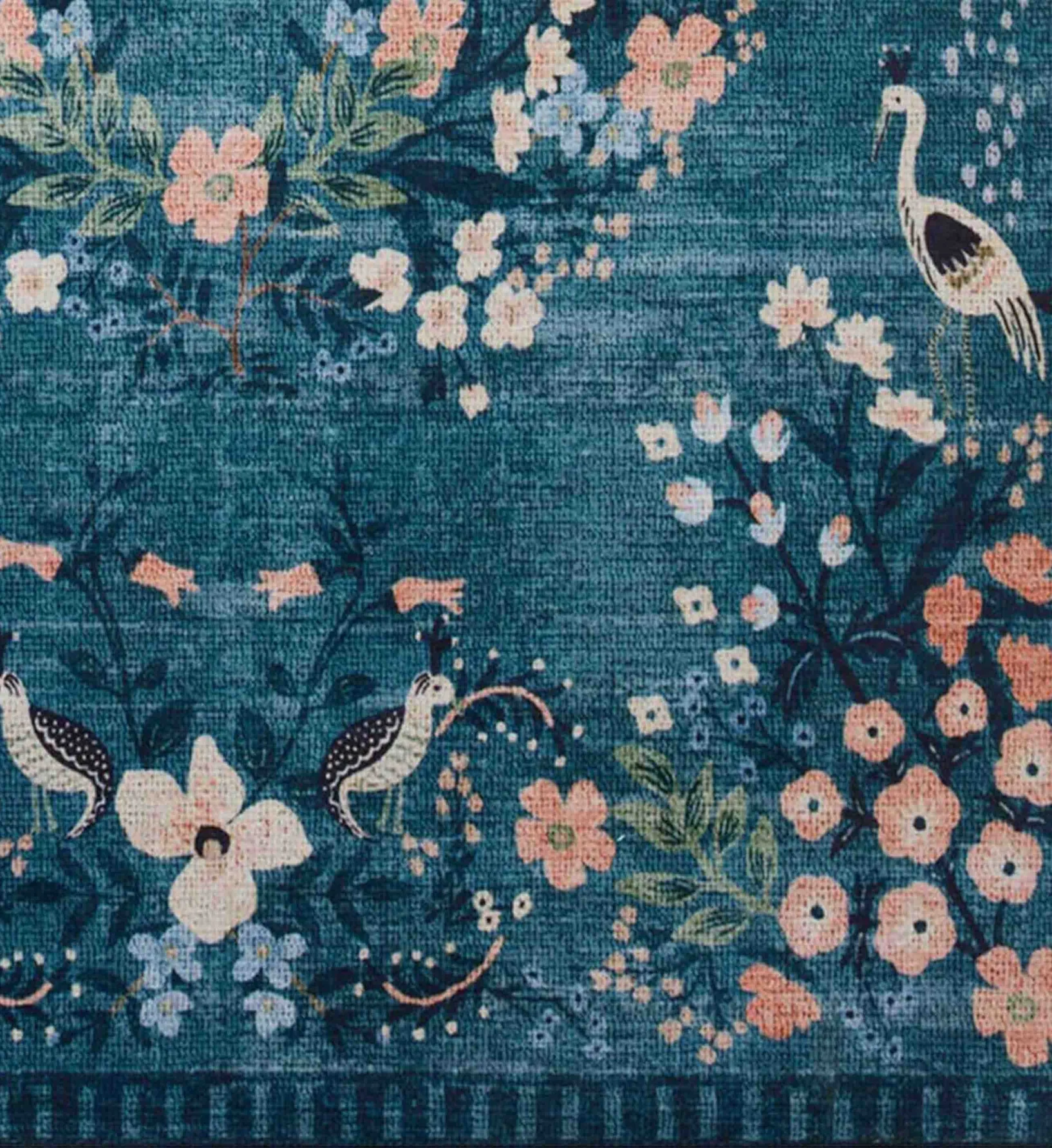 Palais Luxembourg Printed Rug - Teal - Image 3