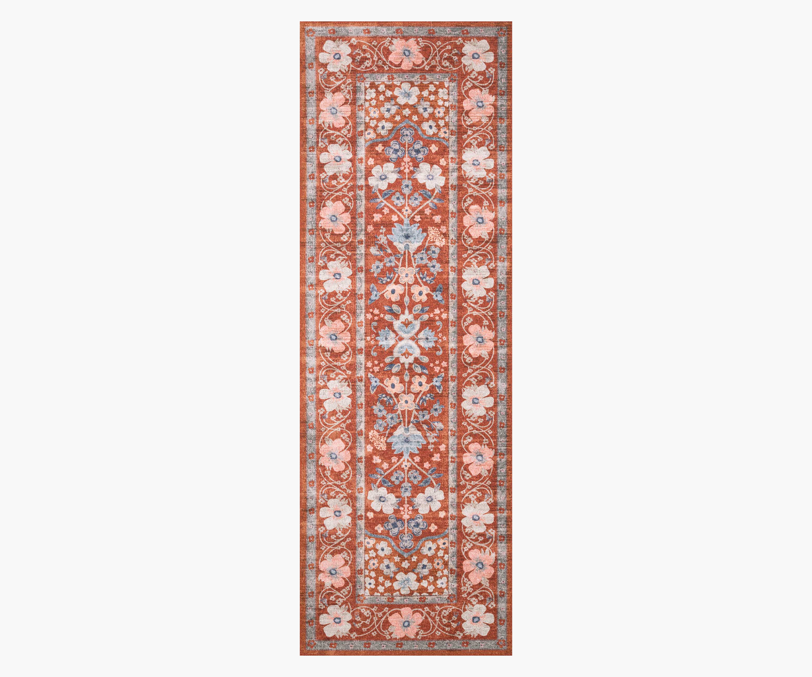 Palais Meadow Printed Rug - Crimson - Image 4