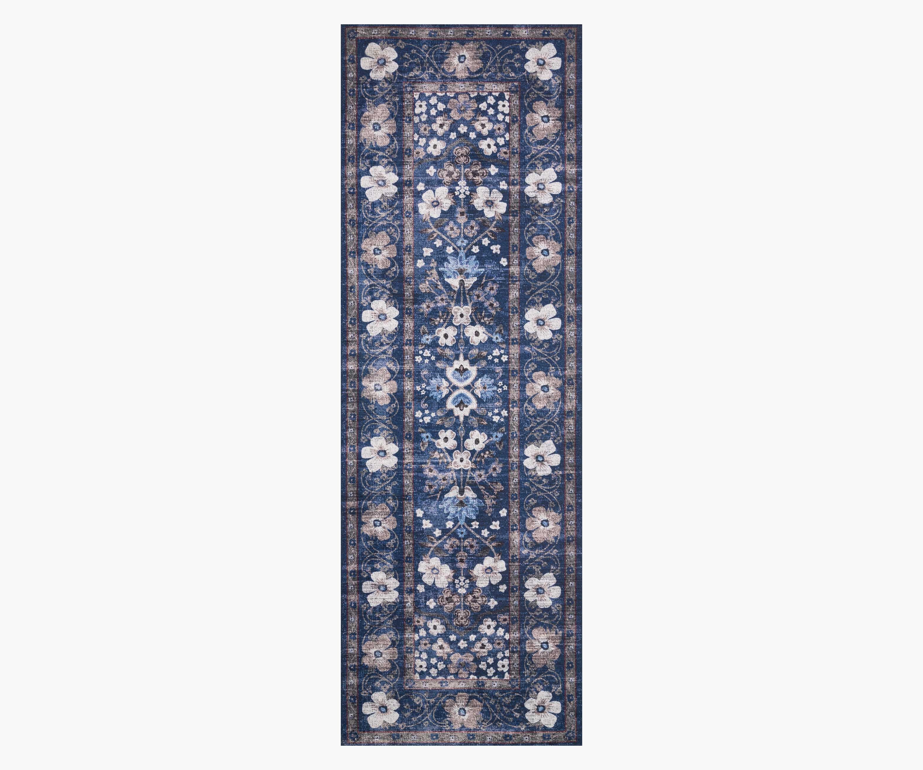 Palais Meadow Printed Rug - Navy - Image 4
