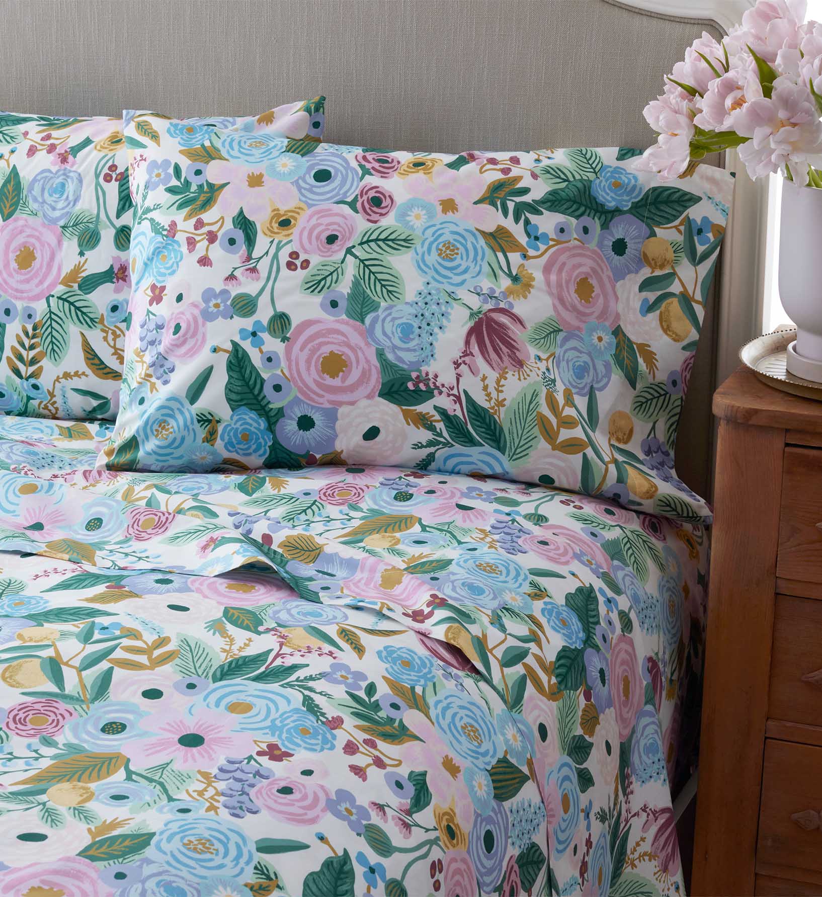 Percale Pillowcases - Garden Party Lilac - Image 2