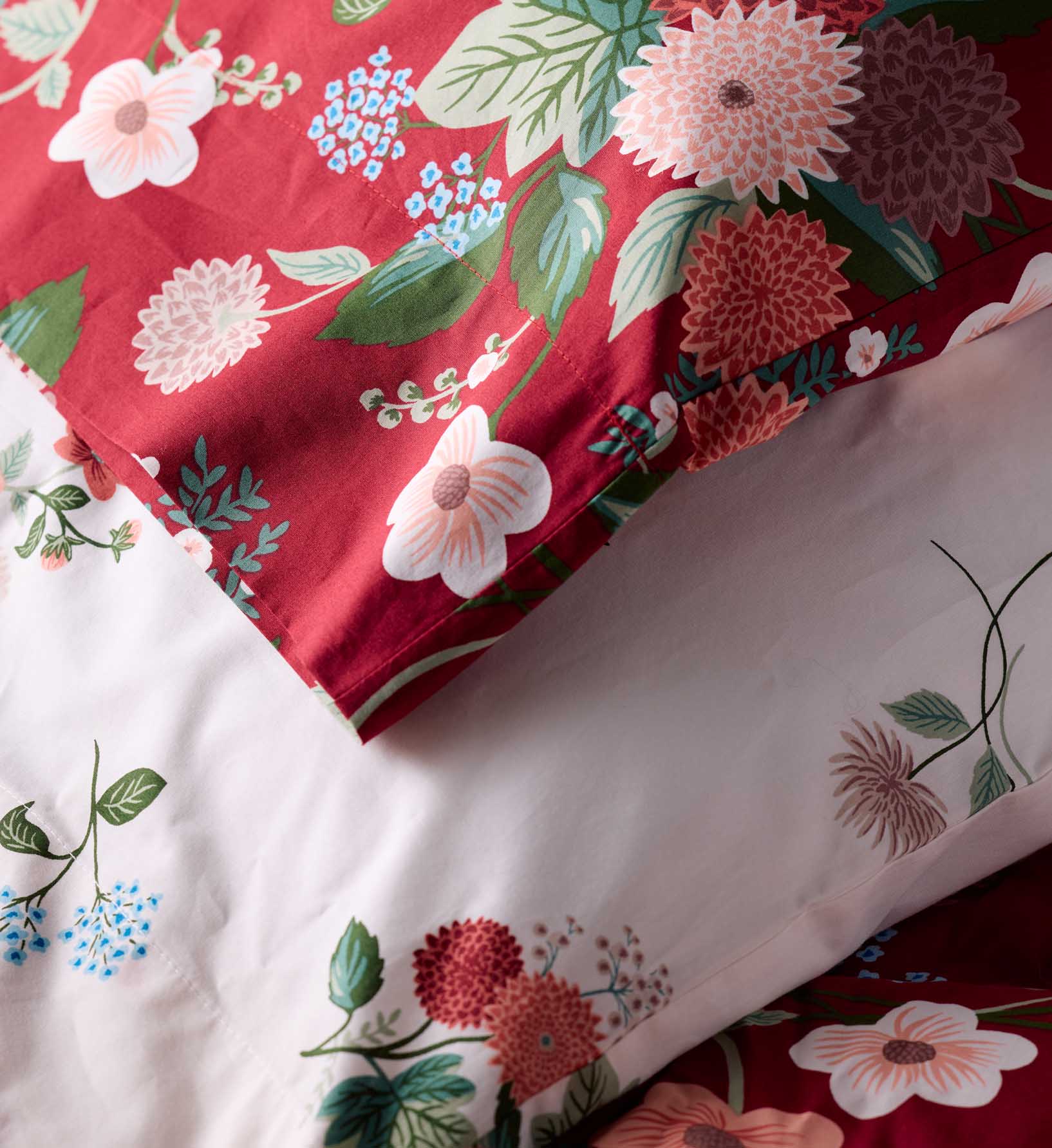 Percale Sheet Set - Ditsy Dahlia Ivory - Image 3
