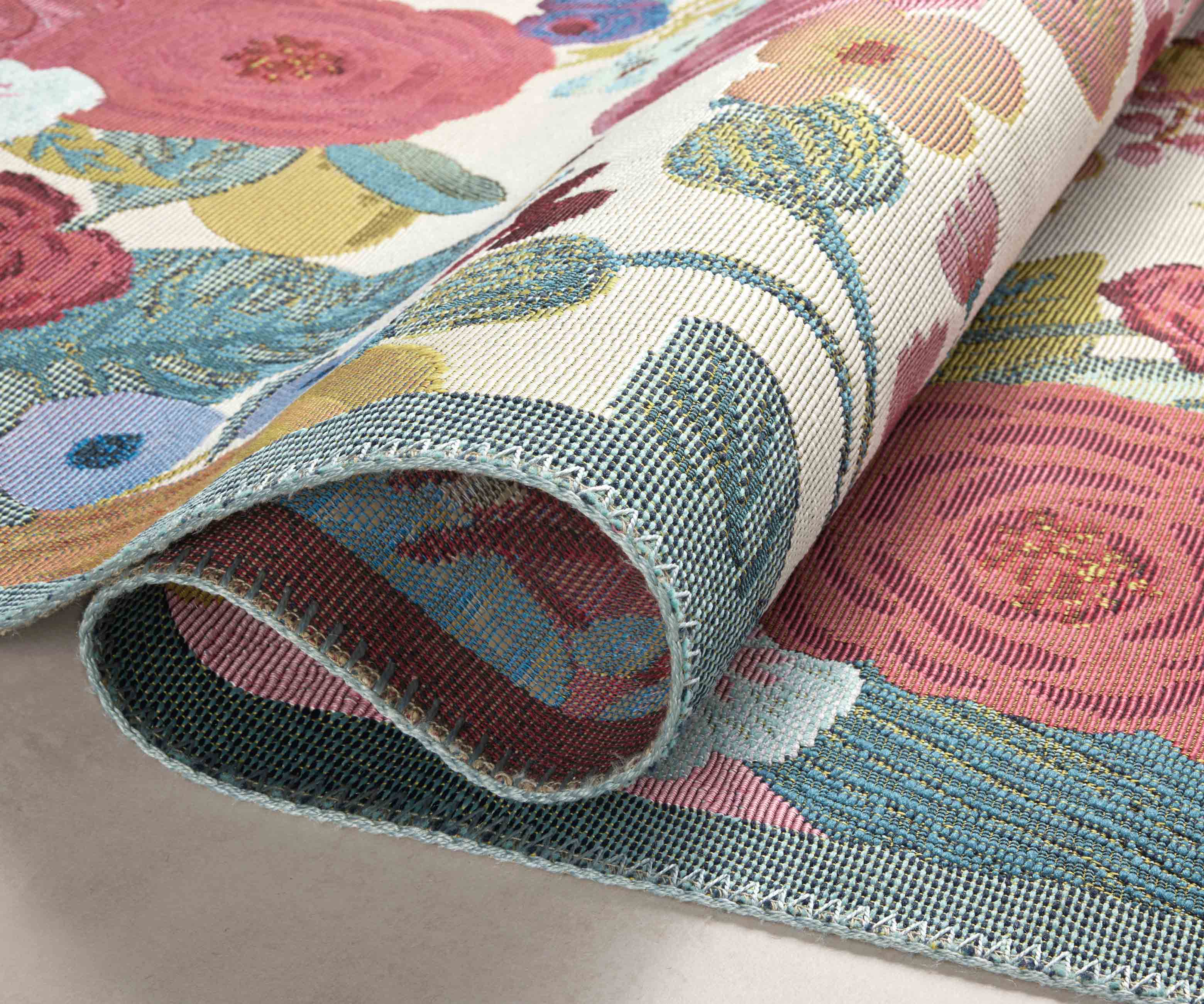 Perennial Garden Party Power Loomed Rug - Rose Multi - Image 5