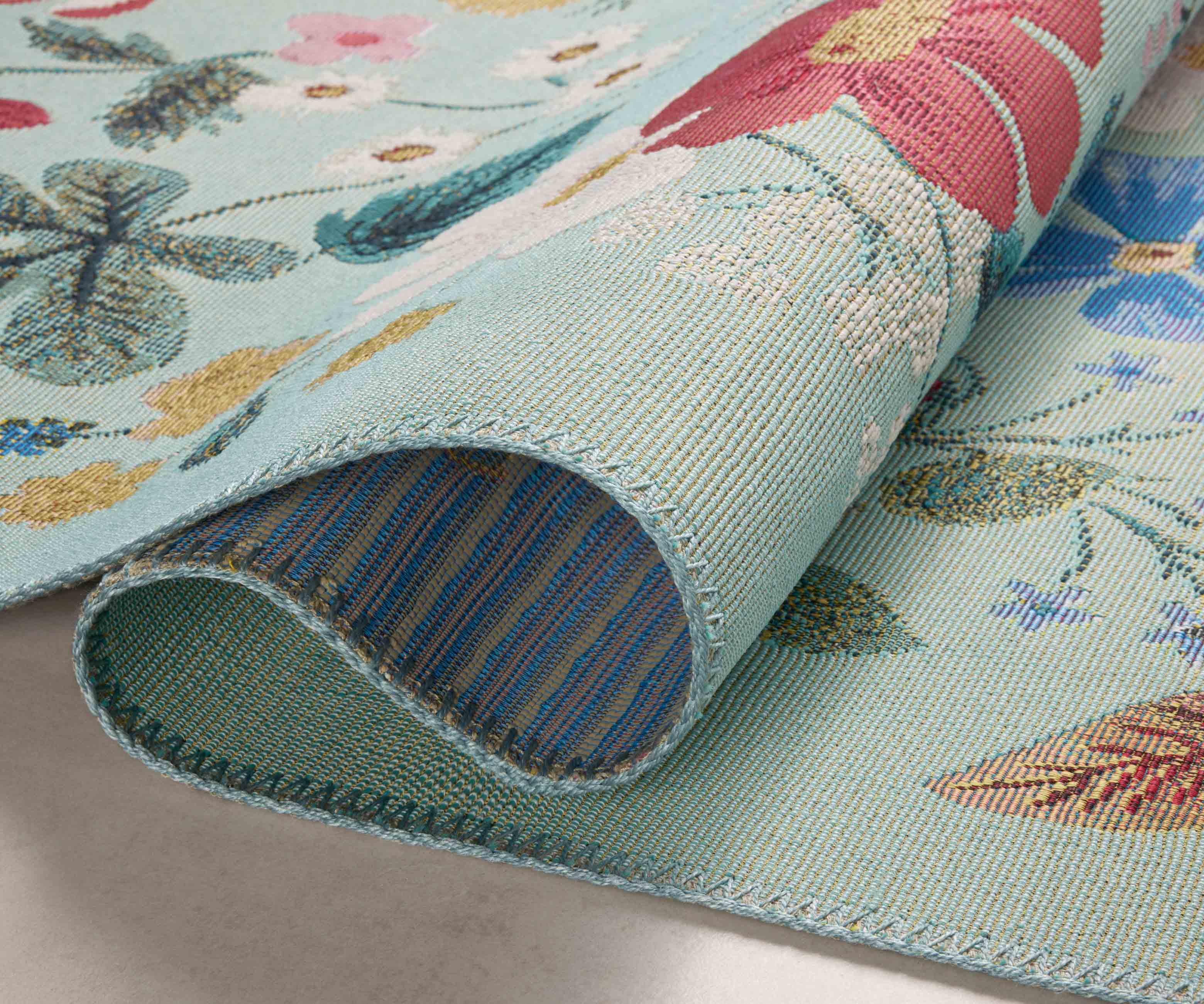Perennial Strawberry Fields Power Loomed Rug - Mint - Image 5