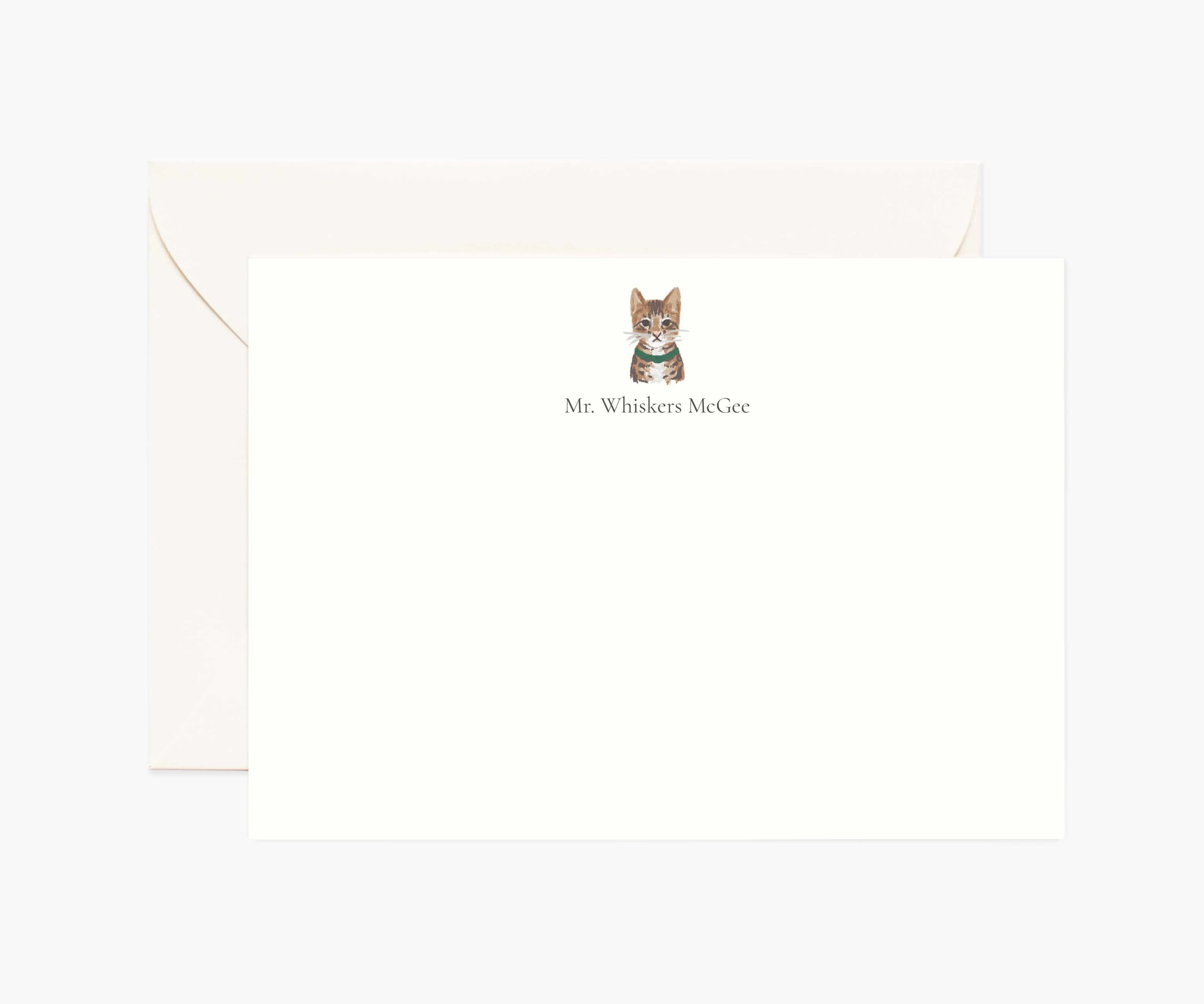 Pets Personalized Stationery - Cat 3