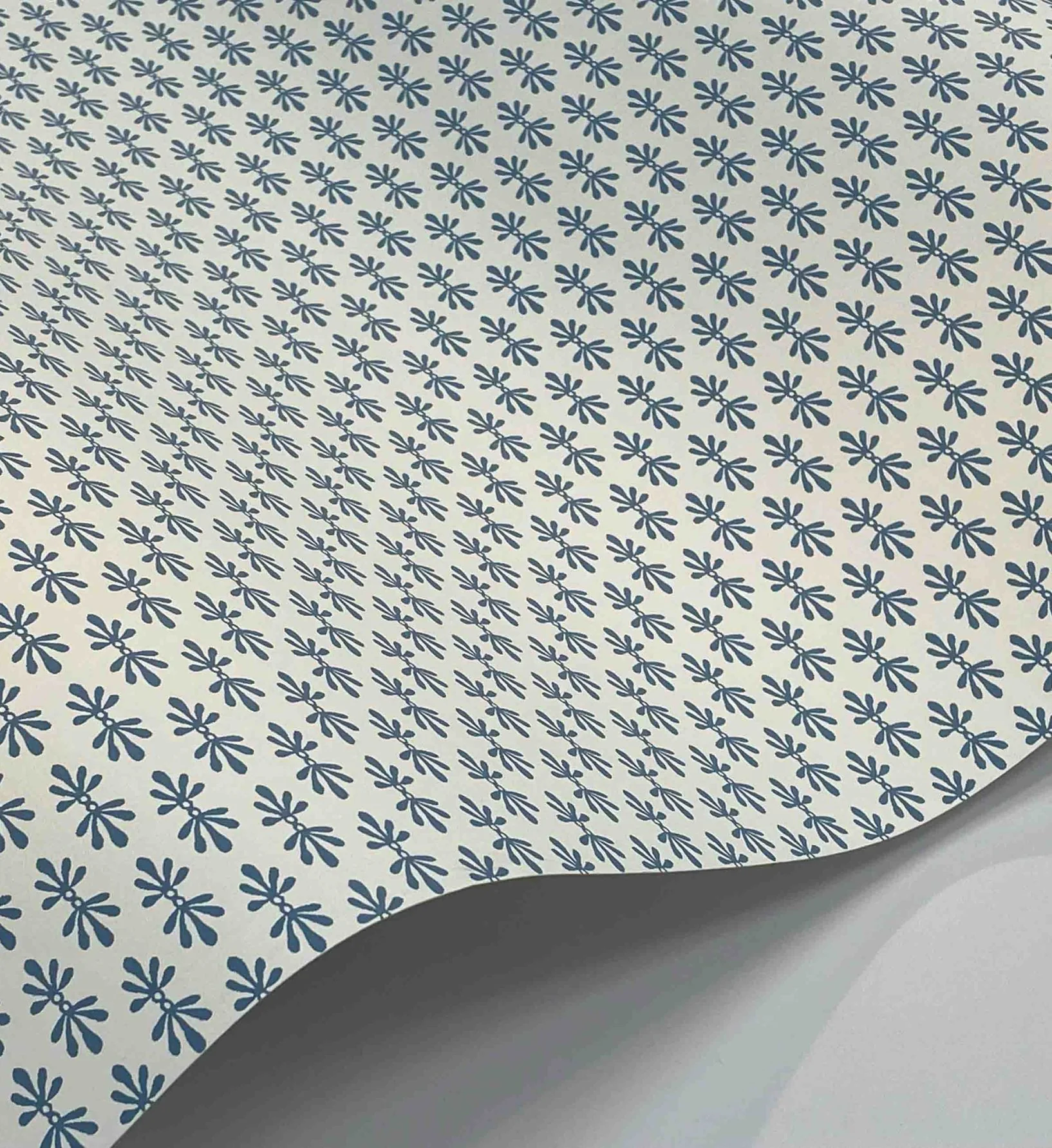 Petal Wallpaper - White & Blue - Image 3