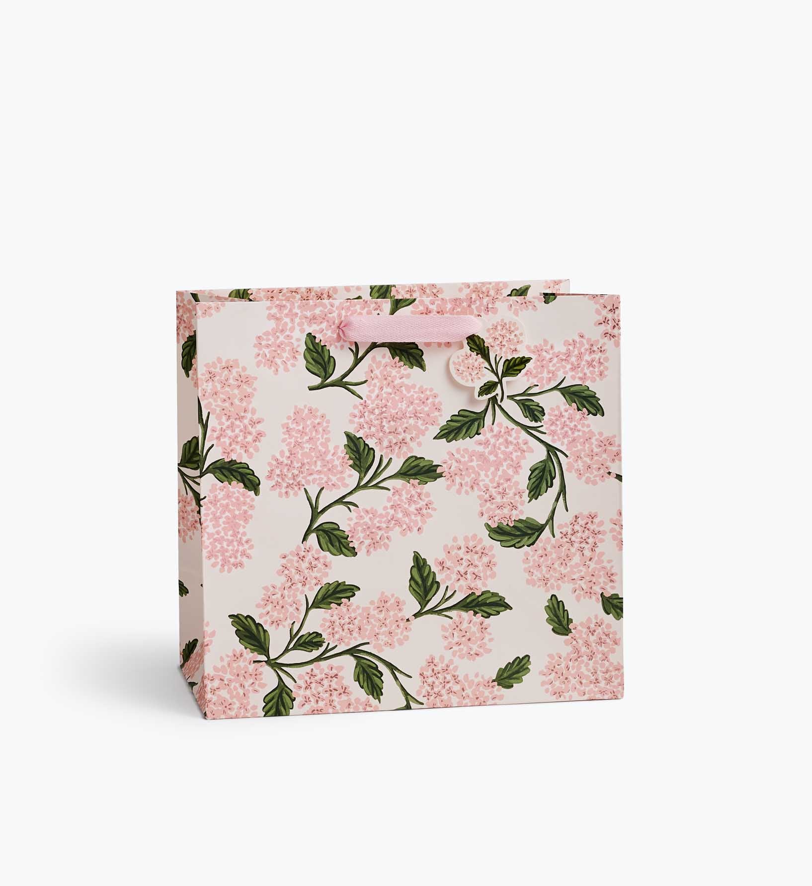 Pink Hydrangea Large Gift Bag