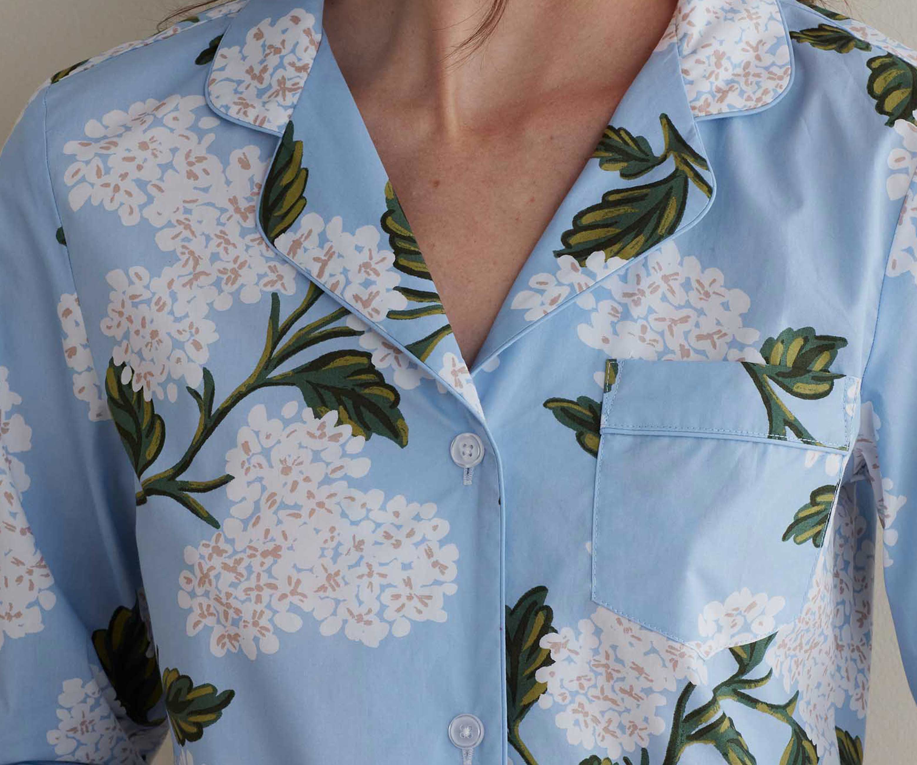 Poplin Nightshirt - Hydrangea - Image 2