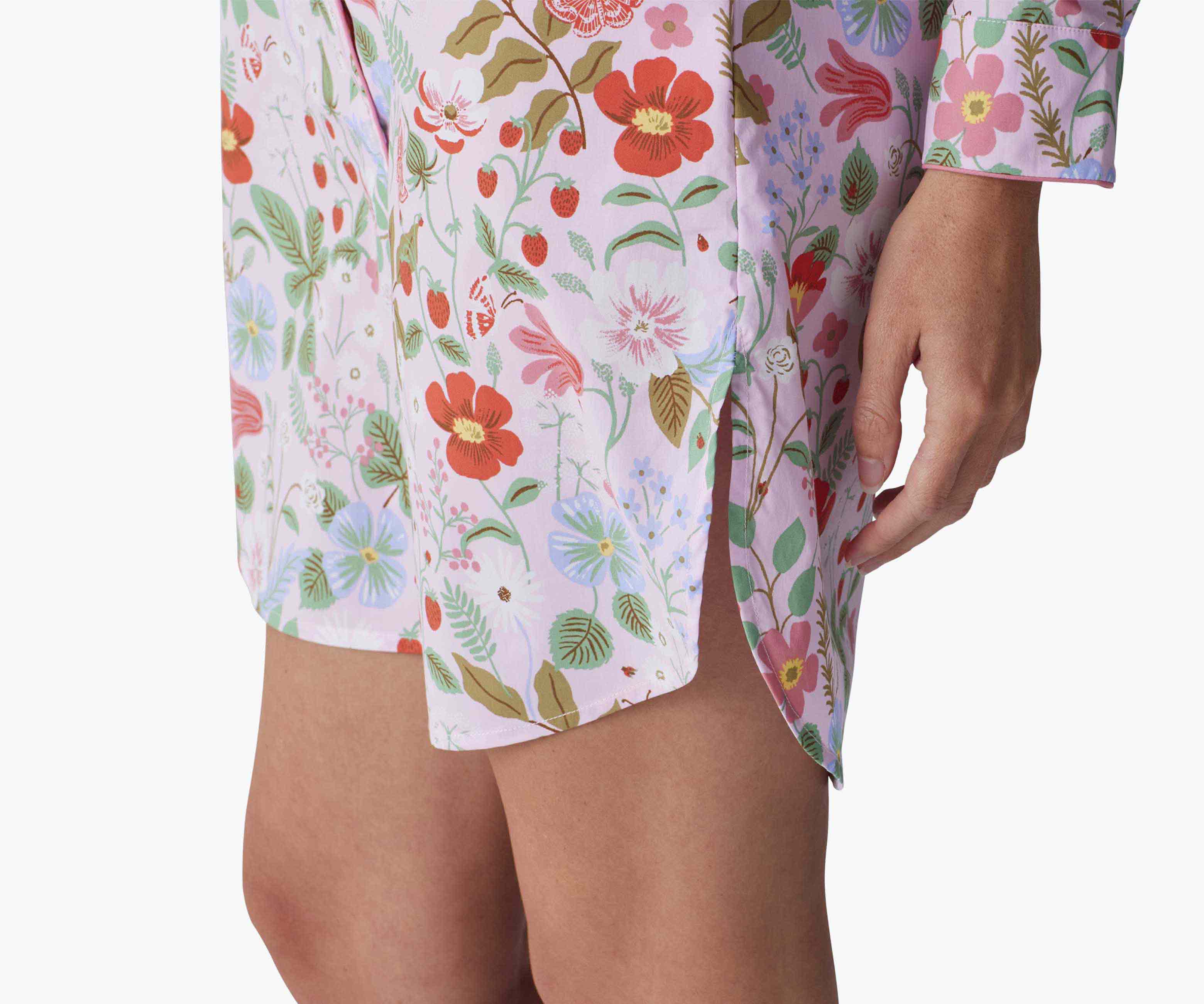 Poplin Nightshirt - Strawberry Fields - Image 3