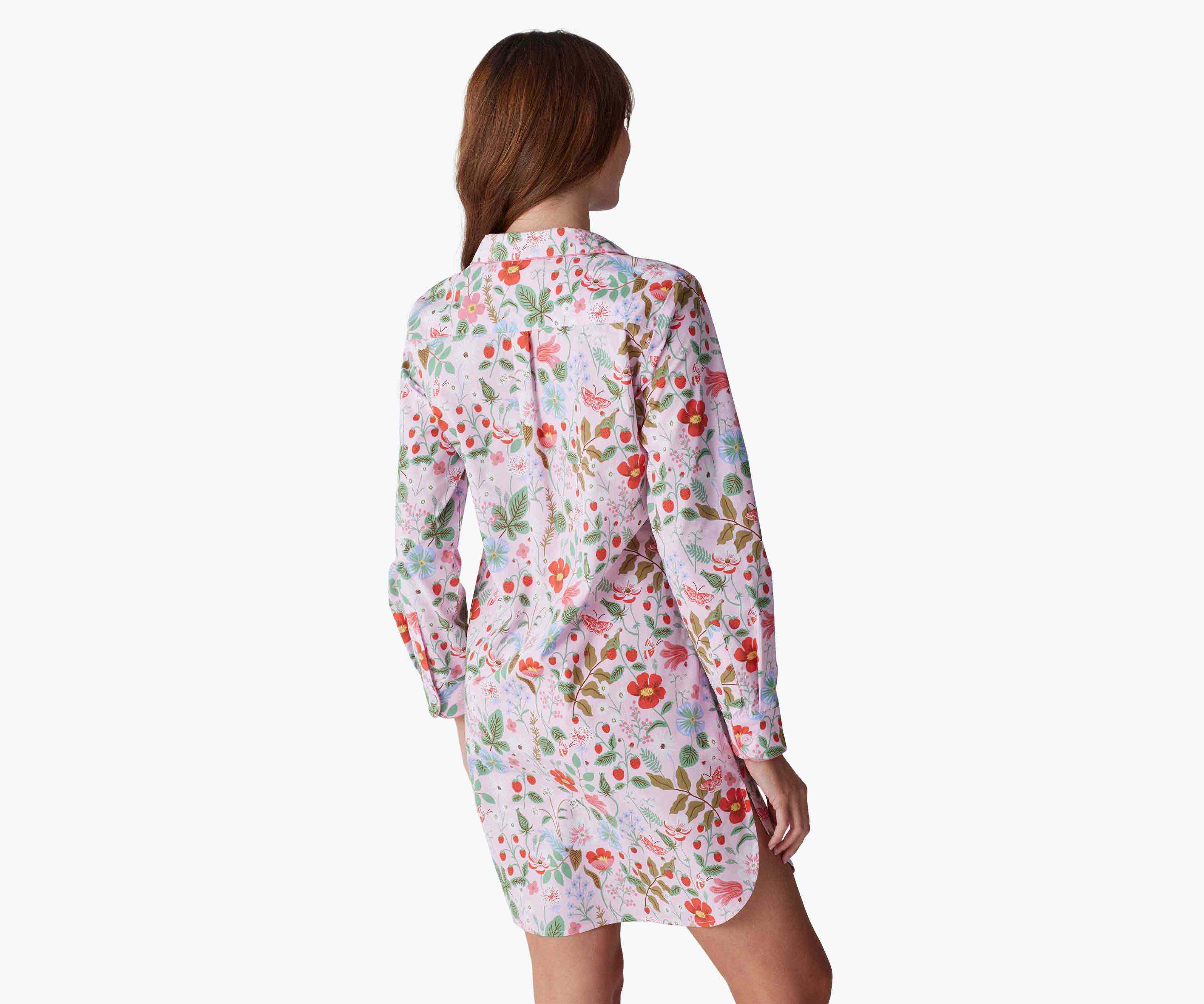 Poplin Nightshirt - Strawberry Fields - Image 9