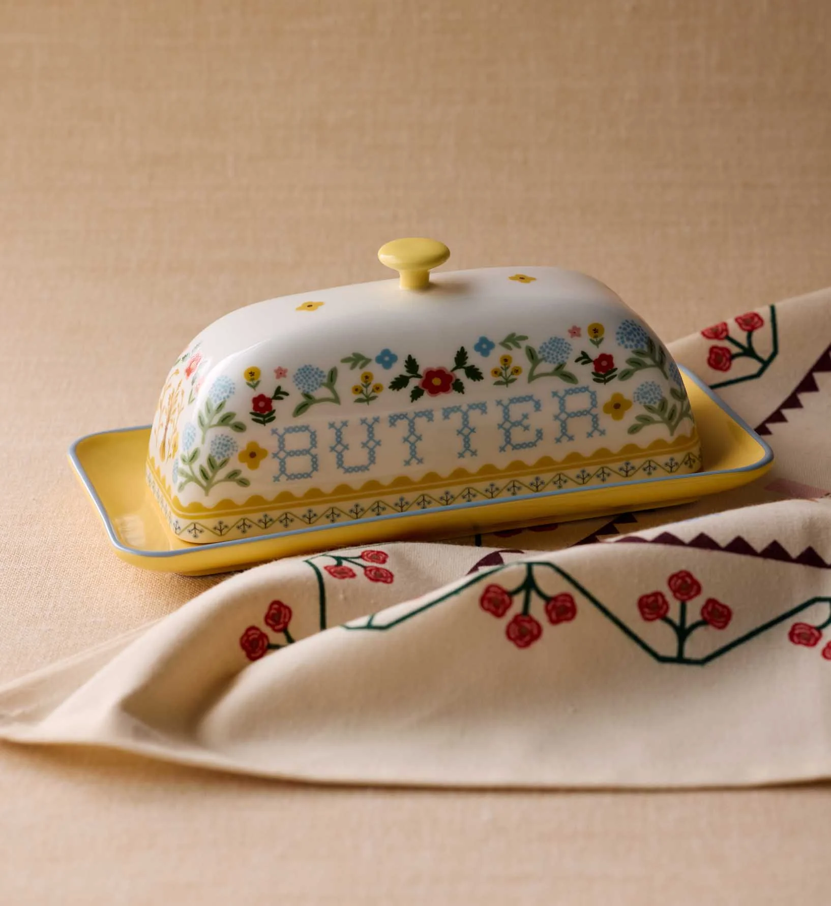 Porcelain Butter Dish - Home Sweet Home - Image 2